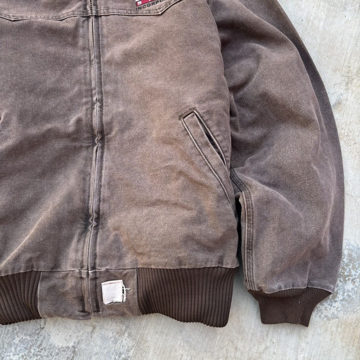 Carhartt Vintage 00s Sunfaded Carhartt Santa Fe Jacket J14 CHT Size US L / EU 52-54 / 3 - 6 Thumbnail