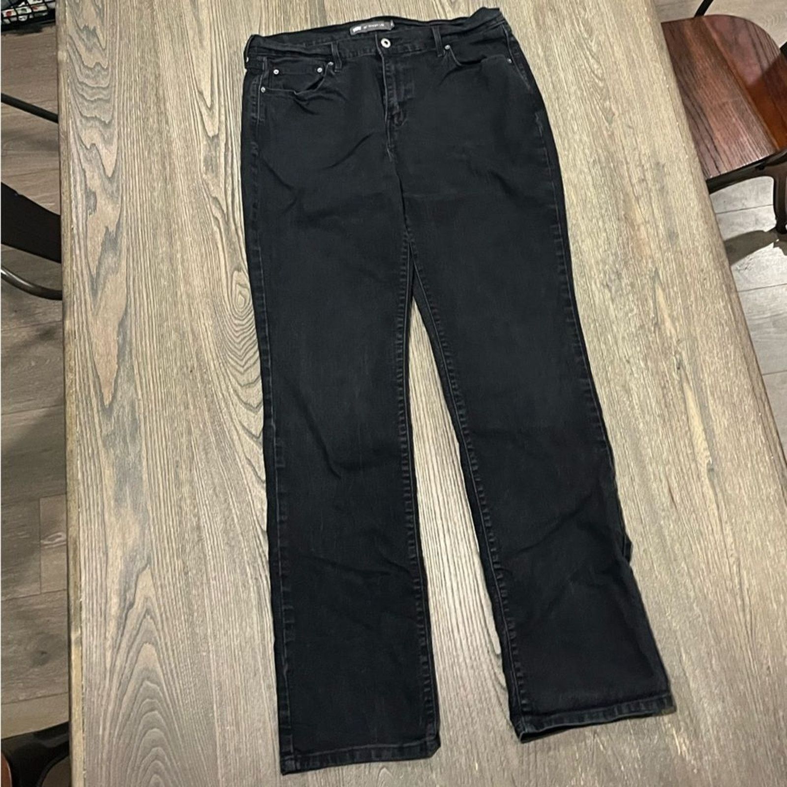 Levi's Levi's 516 Straight Leg Jeans Mid-Rise Denim Stretch Size 36" / US 14 / IT 50 - 1 Thumbnail