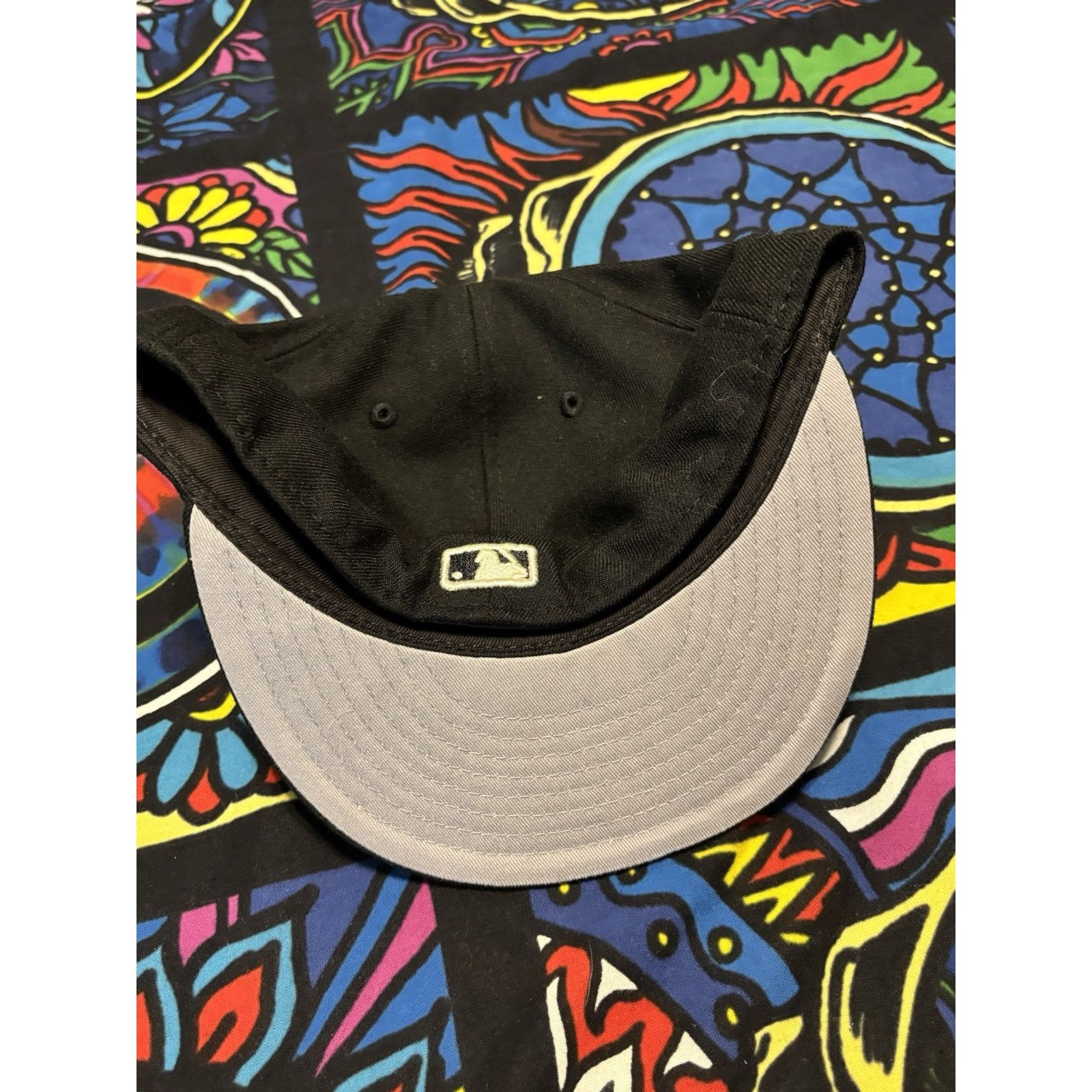 New Era Los Angeles Dodgers Black flex fit 7 5/8 Size ONE SIZE - 5 Thumbnail