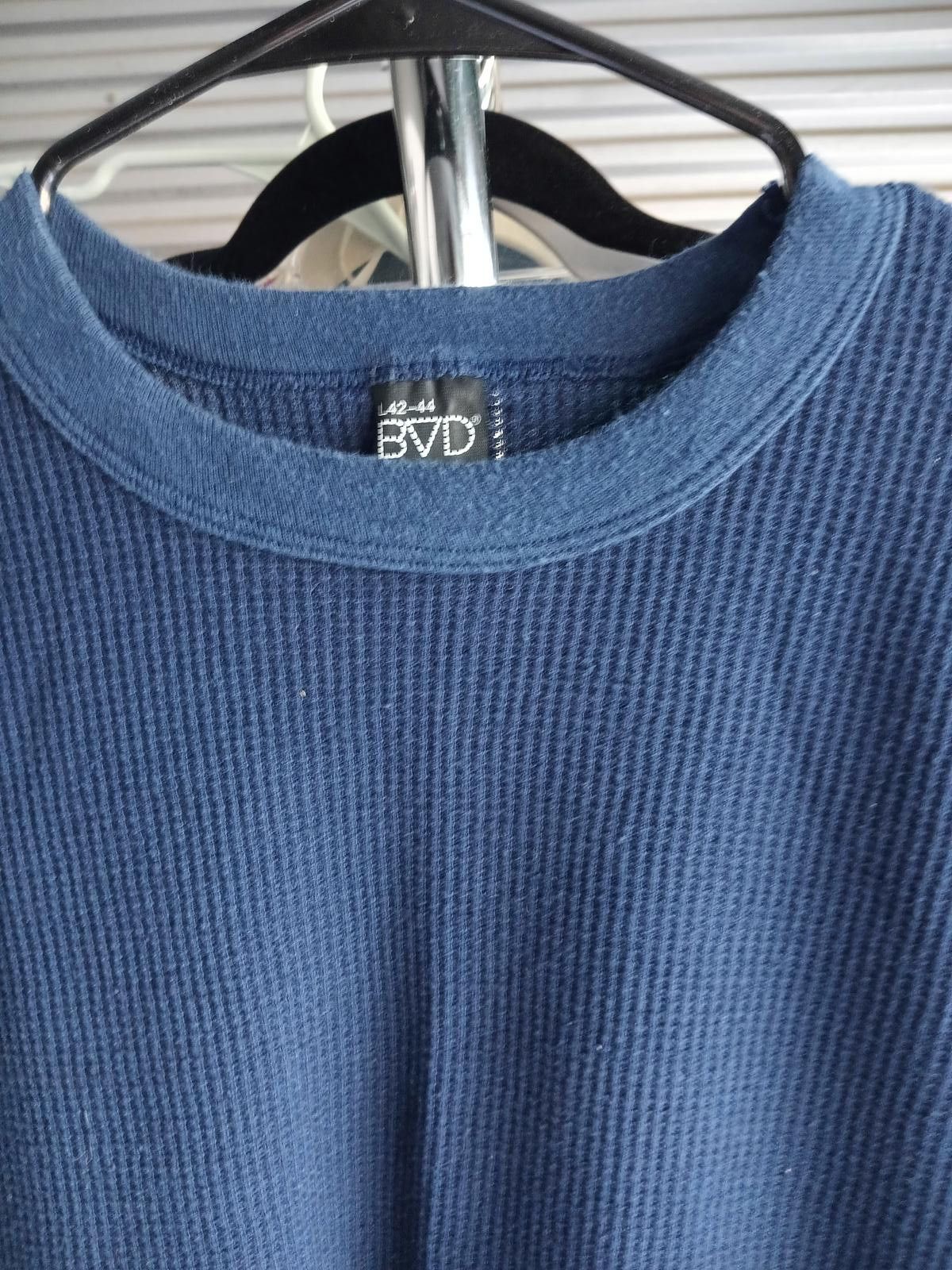 Designer BVD Navy Blue Long-Sleeve Ribbed Knit Top Size L / US 10 / IT 46 - 4 Thumbnail
