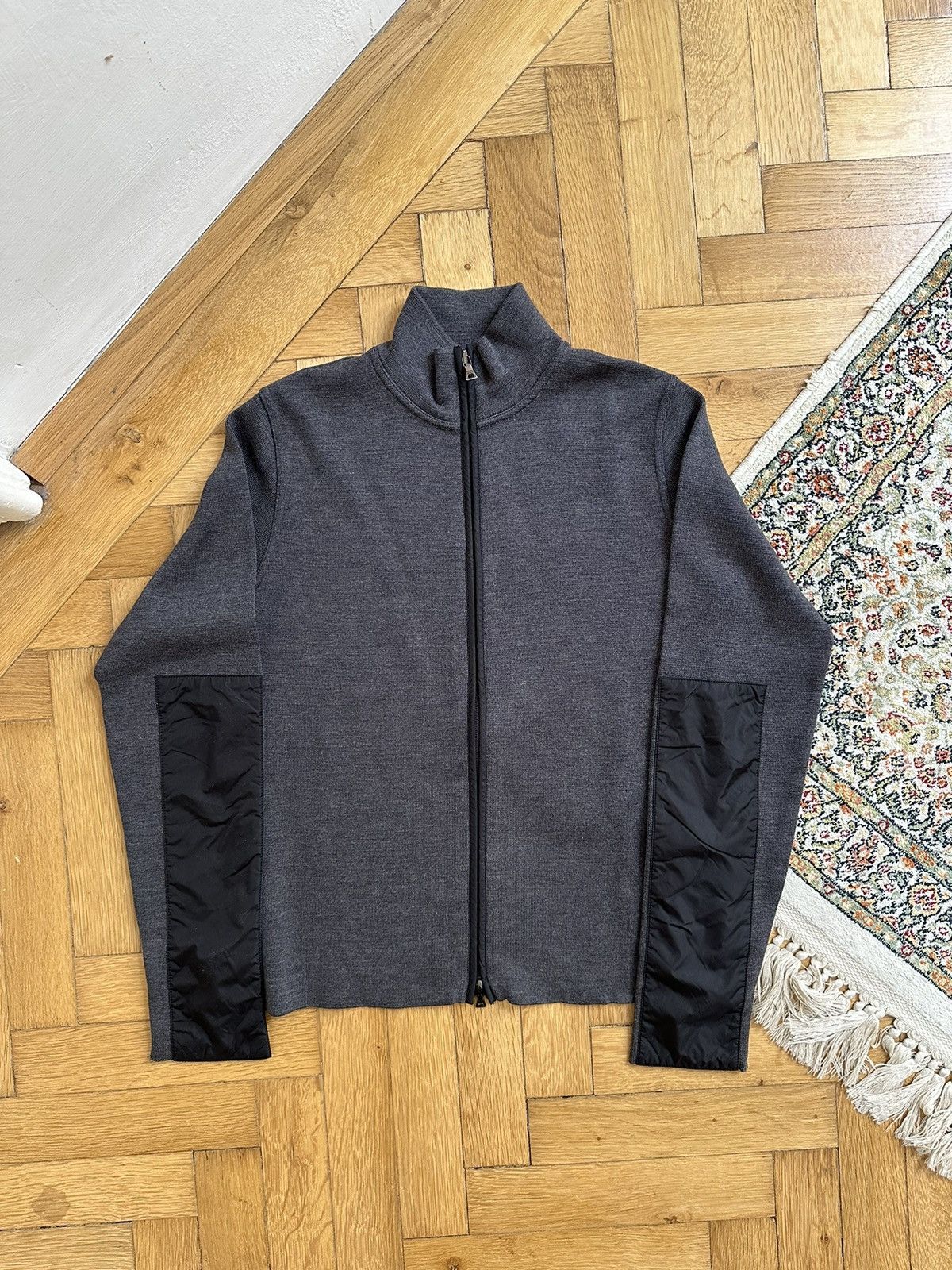 Miu Miu × Prada Prada Vintage Sport Collection Nylon Wool Zip Sweatshirt Size US S / EU 44-46 / 1 - 5 Thumbnail