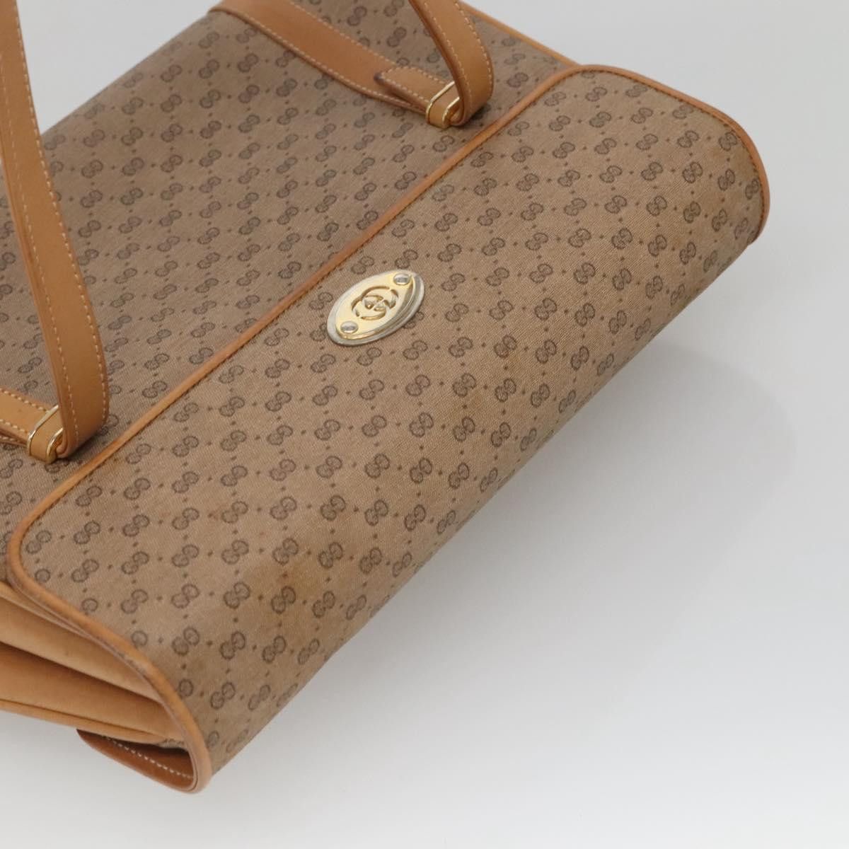 Gucci GUCCI Micro GG Supreme Hand Bag Pvc Beige Gold 000 46 000 46 Size ONE SIZE - 6 Thumbnail