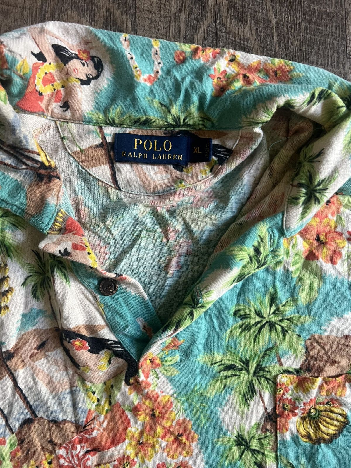 Polo Ralph Lauren Ralph Lauren Hawaiian Polo Size US XL / EU 56 / 4 - 2 Thumbnail