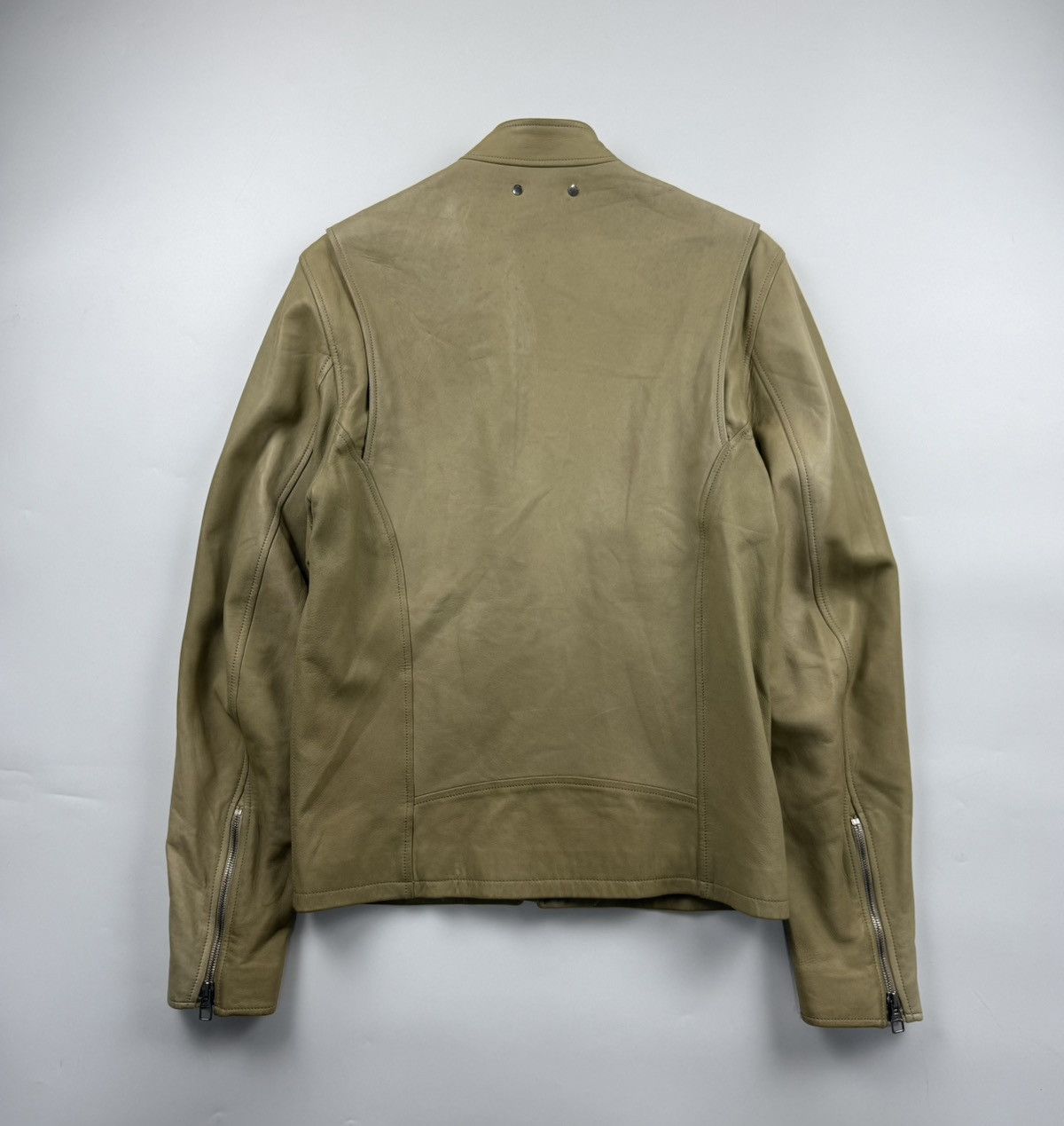 Louis Vuitton Louis Vuitton 2009 Lamb Leather Biker Jacket Size US M / EU 48-50 / 2 - 2 Thumbnail