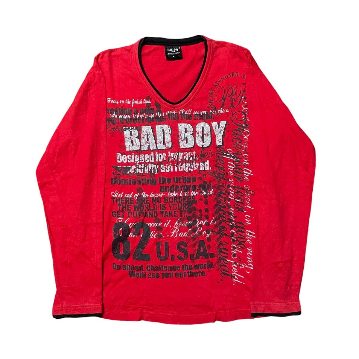 Vintage 💥Y2k BadBoy Longsleve Tees Hiphop Style 🔥 Size US L / EU 52-54 / 3 - 1 Thumbnail