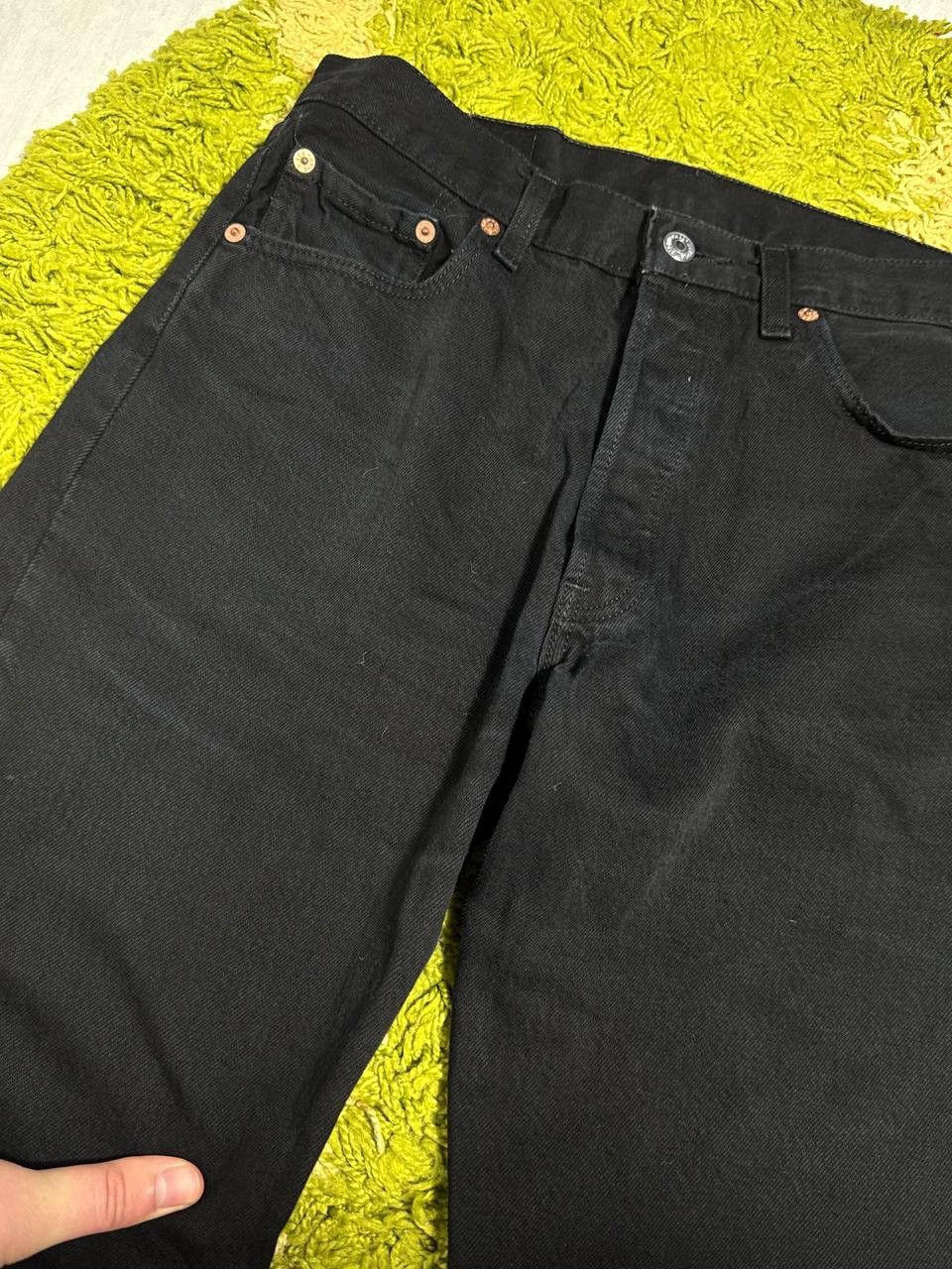 Levi's Vintage Levi’s 501 Black Denim Jeans Made in USA Size 31x30 Size US 31 - 8 Thumbnail