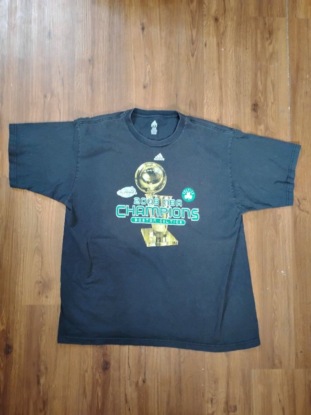 Adidas Vintage Adidas Boston Celtic NBA Champions 2008 T-Shirt Size US XXL / EU 58 / 5 - 2 Thumbnail
