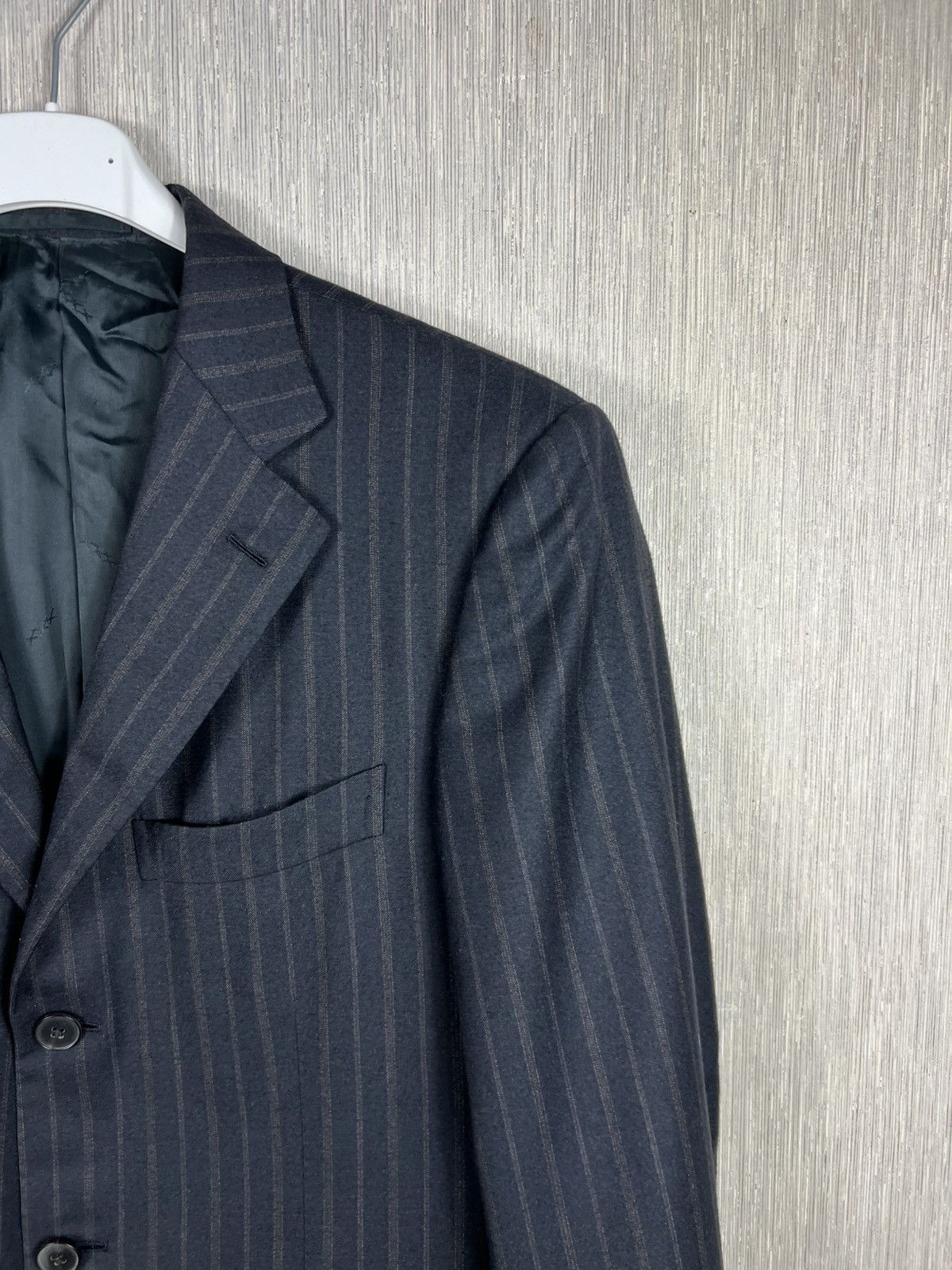 Ermenegildo Zegna Ermenegildo Zegna Couture wool striped blazer jacket italian Size 48R - 3 Thumbnail