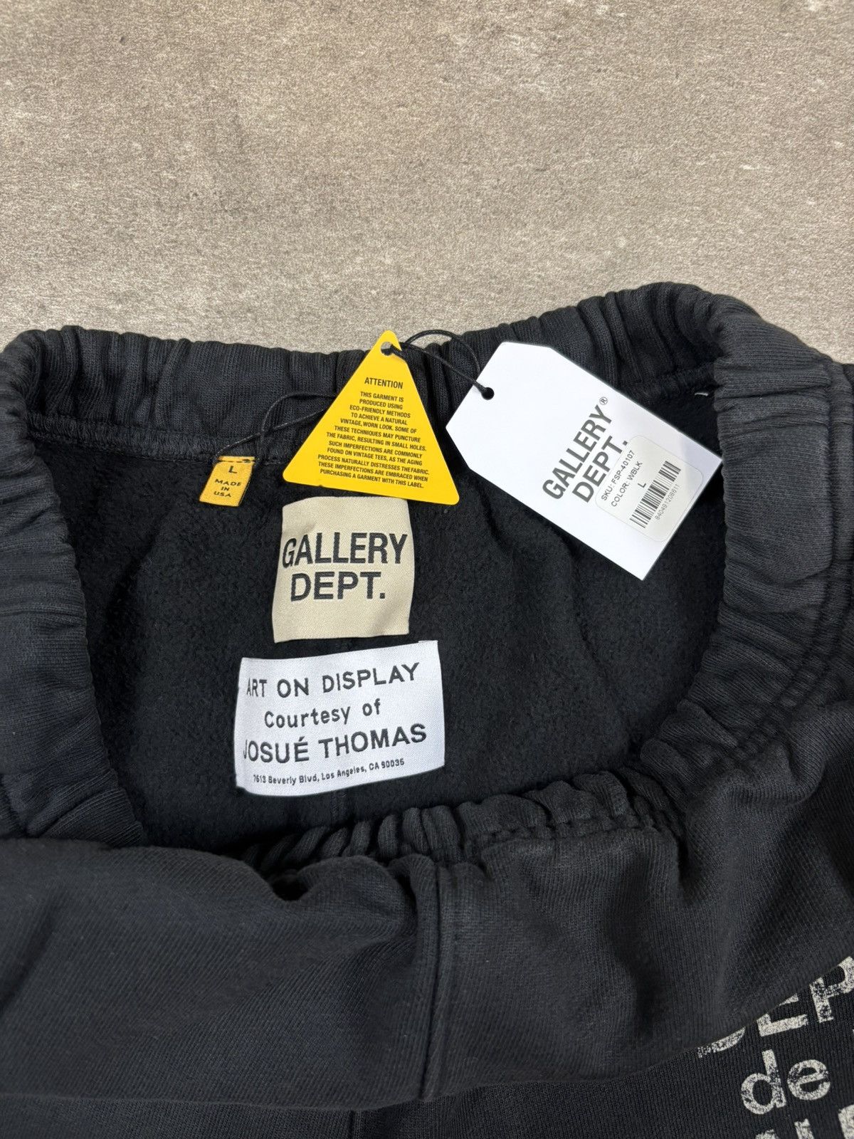 Gallery Dept. Gallery Dept Sweatpants Washed Black Size US 34 / EU 50 - 10 Thumbnail