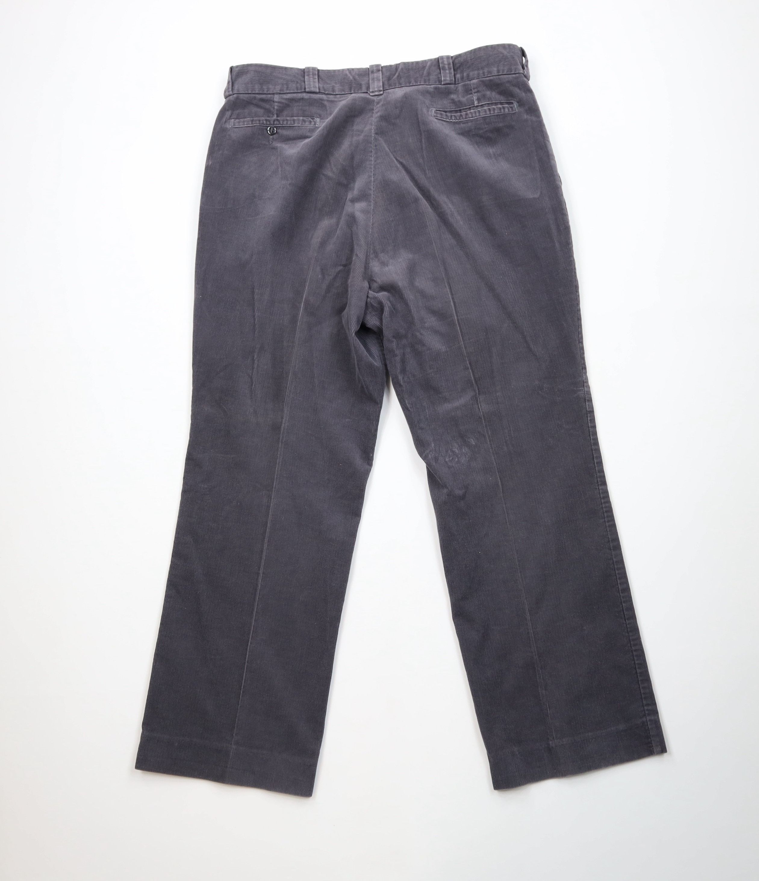 Big Mac Vintage 70s Big Mac Wide Leg Corduroy Chino Pants Steel USA Size US 38 / EU 54 - 10 Thumbnail