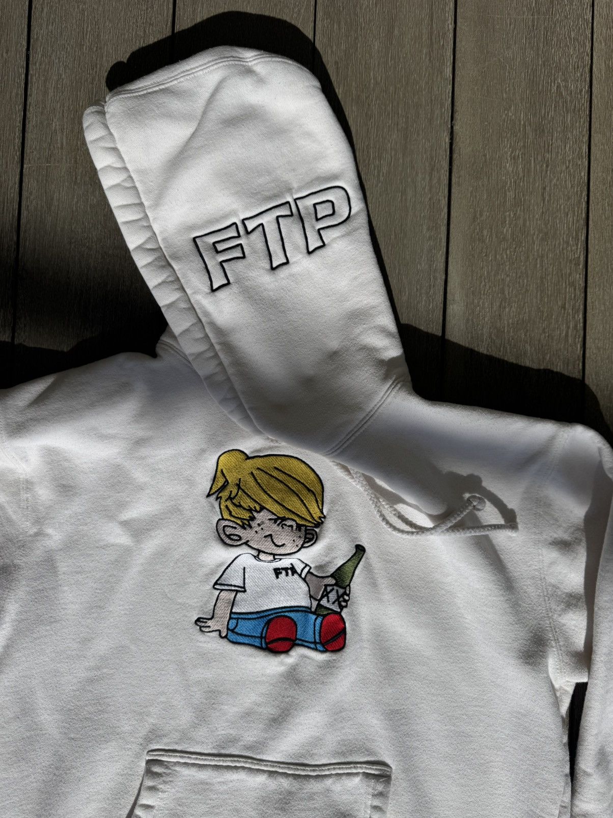 Fuck The Population FTP FW 2019 “Dennis the Menace” Hoodie Bone Size Medium Size US M / EU 48-50 / 2 - 2 Thumbnail