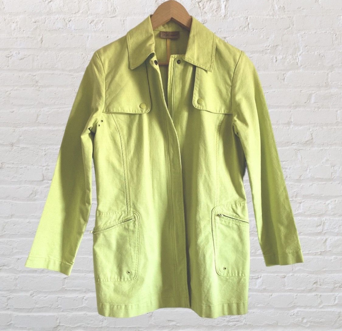 Other LIME GREEN ZIPPER BUTTON UP JACKET WITH POCKETS Size M / US 6-8 / IT 42-44 - 3 Thumbnail