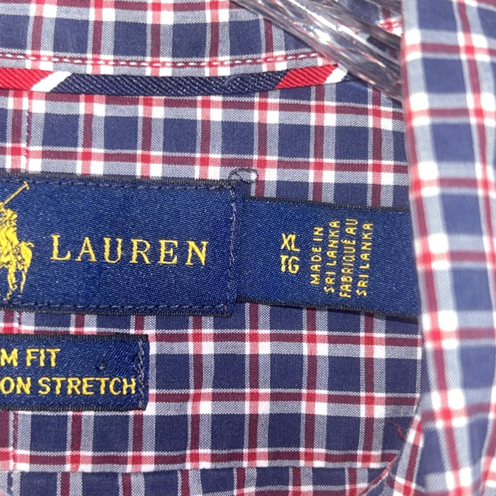 Polo Ralph Lauren Polo Ralph Lauren Button-Down Shirt Slim Fit Cotton Stretch Plaid Red Mens XL Size US XL / EU 56 / 4 - 6 Thumbnail