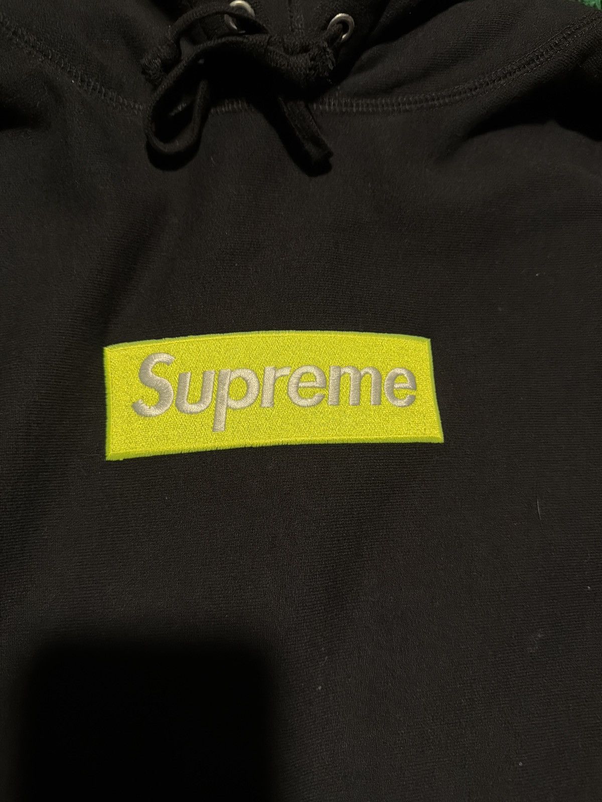 Supreme Supreme Box Logo Hoodie Black/Lime Fall/Winter 2017 Size US M / EU 48-50 / 2 - 2 Thumbnail