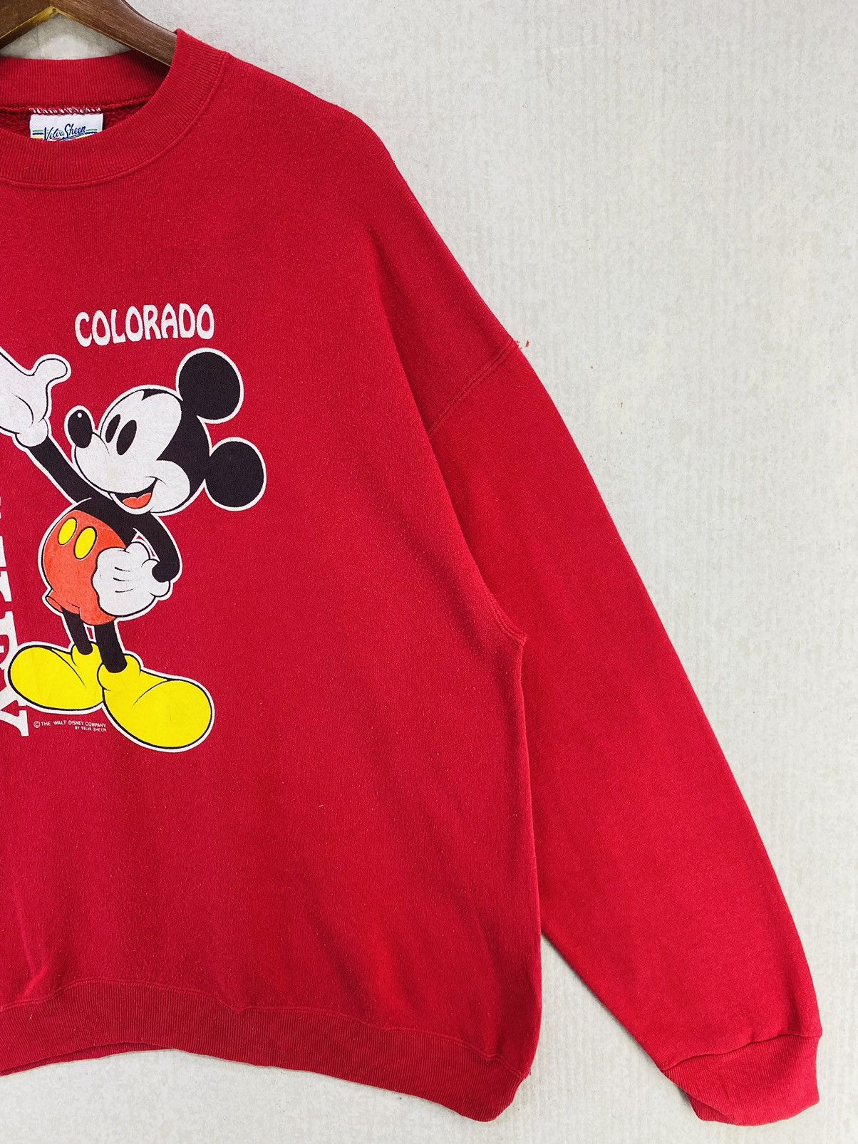 Mickey Mouse × Vintage Vintage 90s Micky Mouse Sweatshirt Big Logo Spellout Size XL Size US XL / EU 56 / 4 - 3 Thumbnail