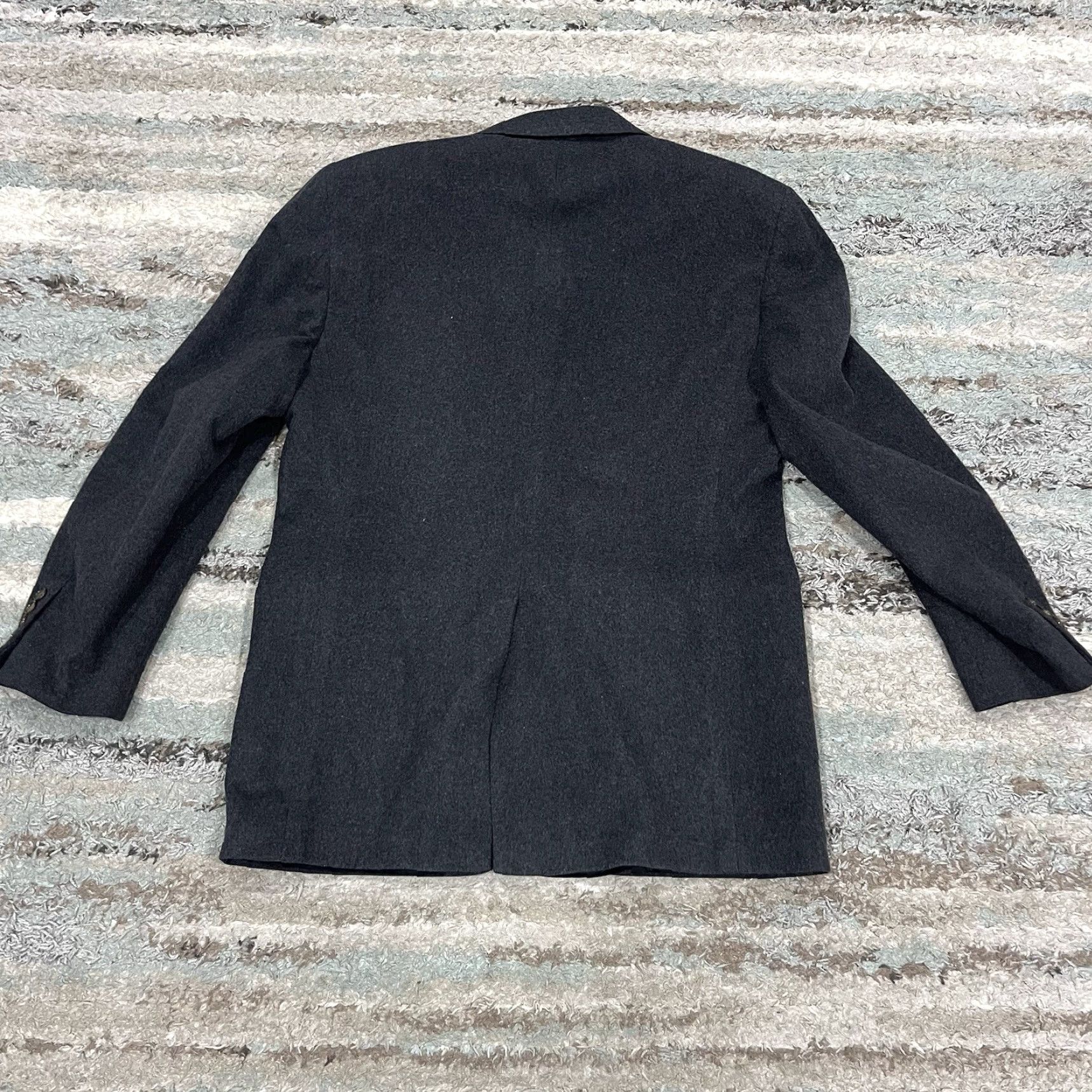Lord & Taylor LORD & TAYLOR Pure Cashmere Blazer Jacket Sport Coat Gray Mens 40R Size 40R - 2 Thumbnail
