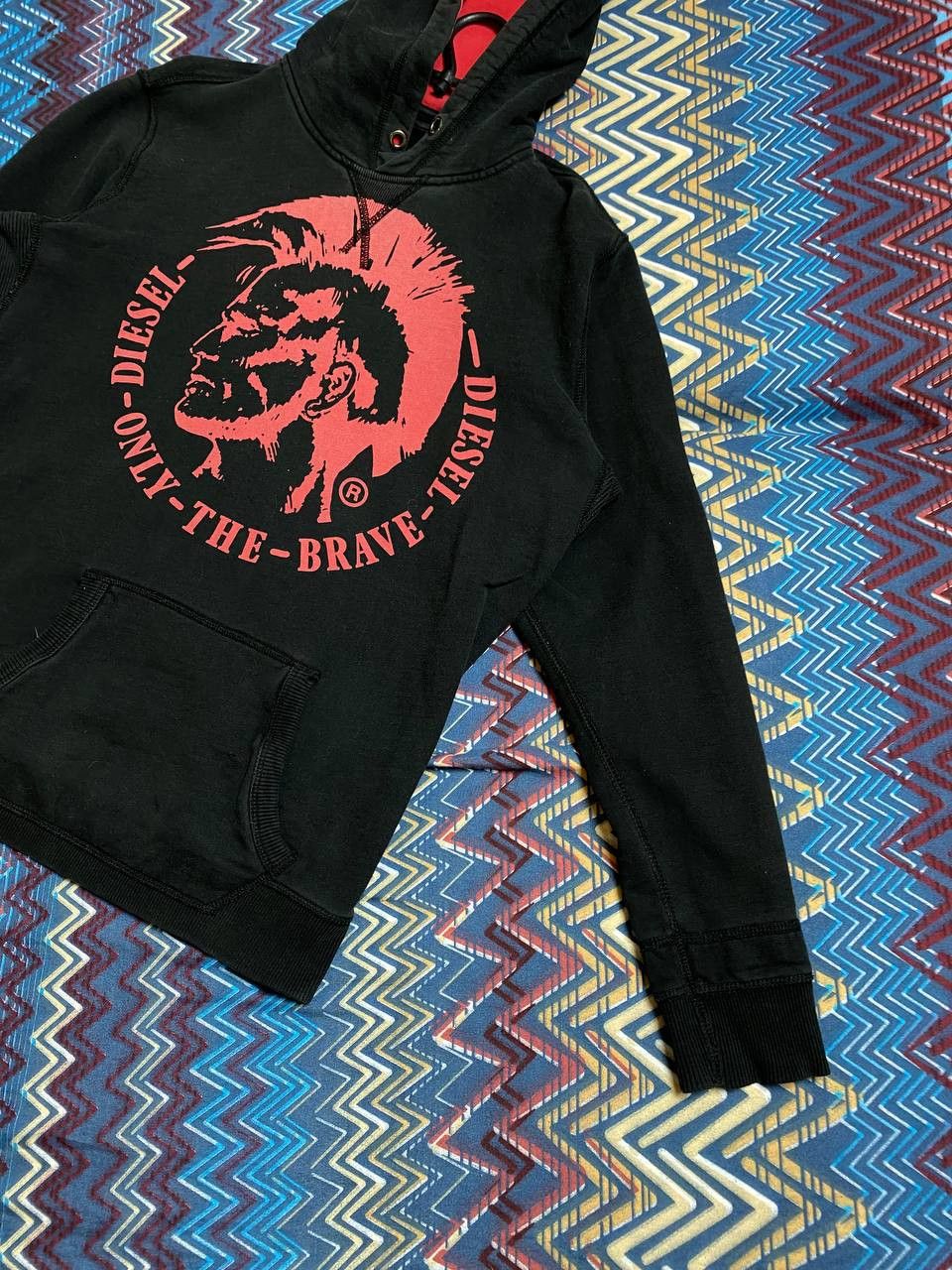 Diesel vintage streetwear Sweatshirt hoodie black big logo Diesel Size US S / EU 44-46 / 1 - 9 Thumbnail