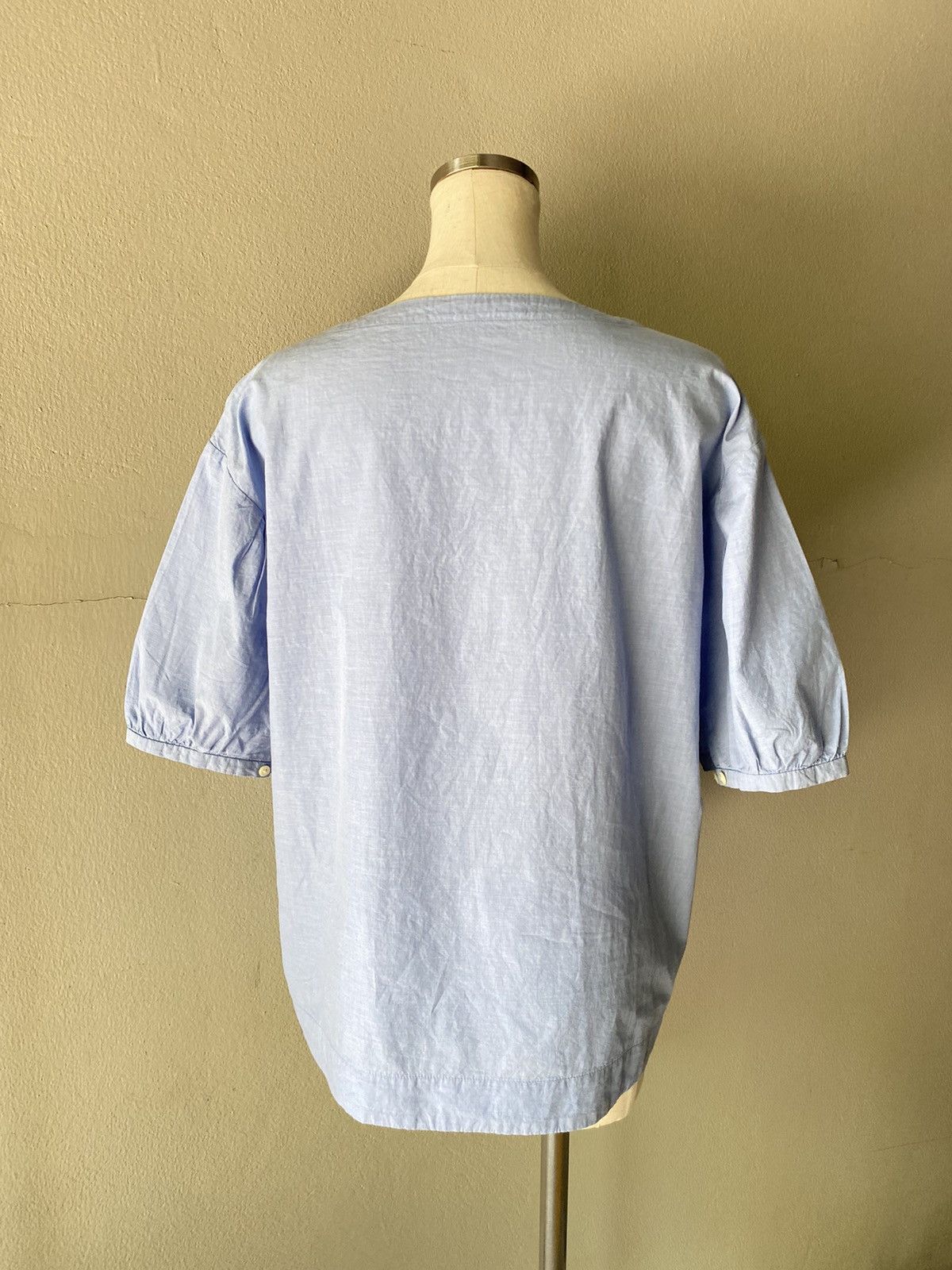 45rpm 45rpm Women Casual Light Blue Puff Sleeve Top Size L / US 10 / IT 46 - 8 Thumbnail