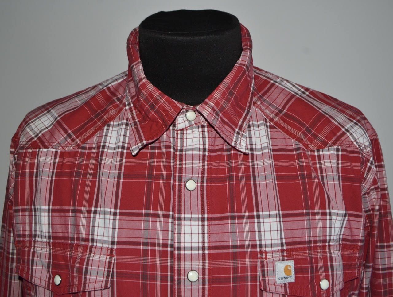 Carhartt Carhartt Shirt Western Red Made In India Size XXL Size US XL / EU 56 / 4 - 2 Thumbnail