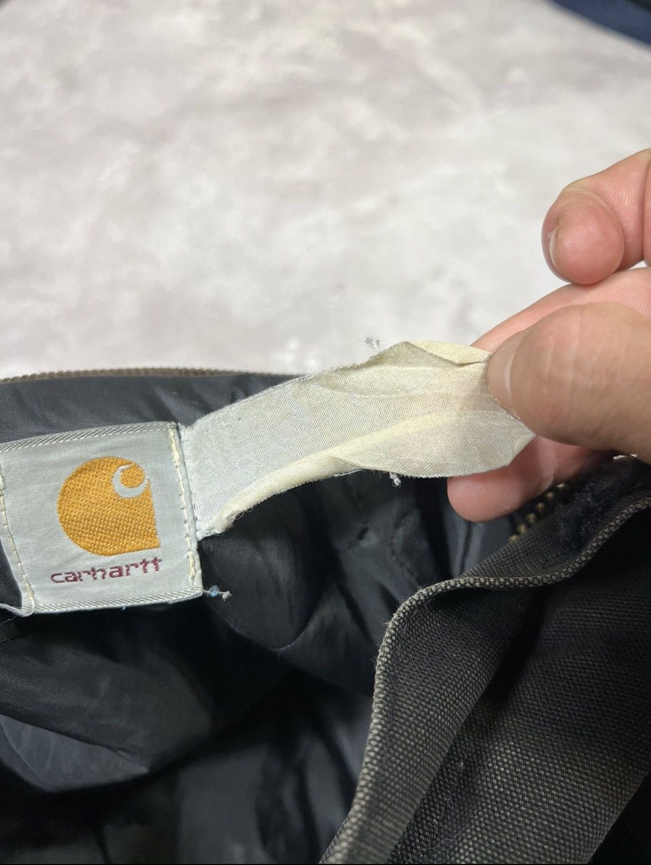 Carhartt Vintage Carhartt Distressed Denim Heavyweight Jacket Size US XL / EU 56 / 4 - 11 Thumbnail