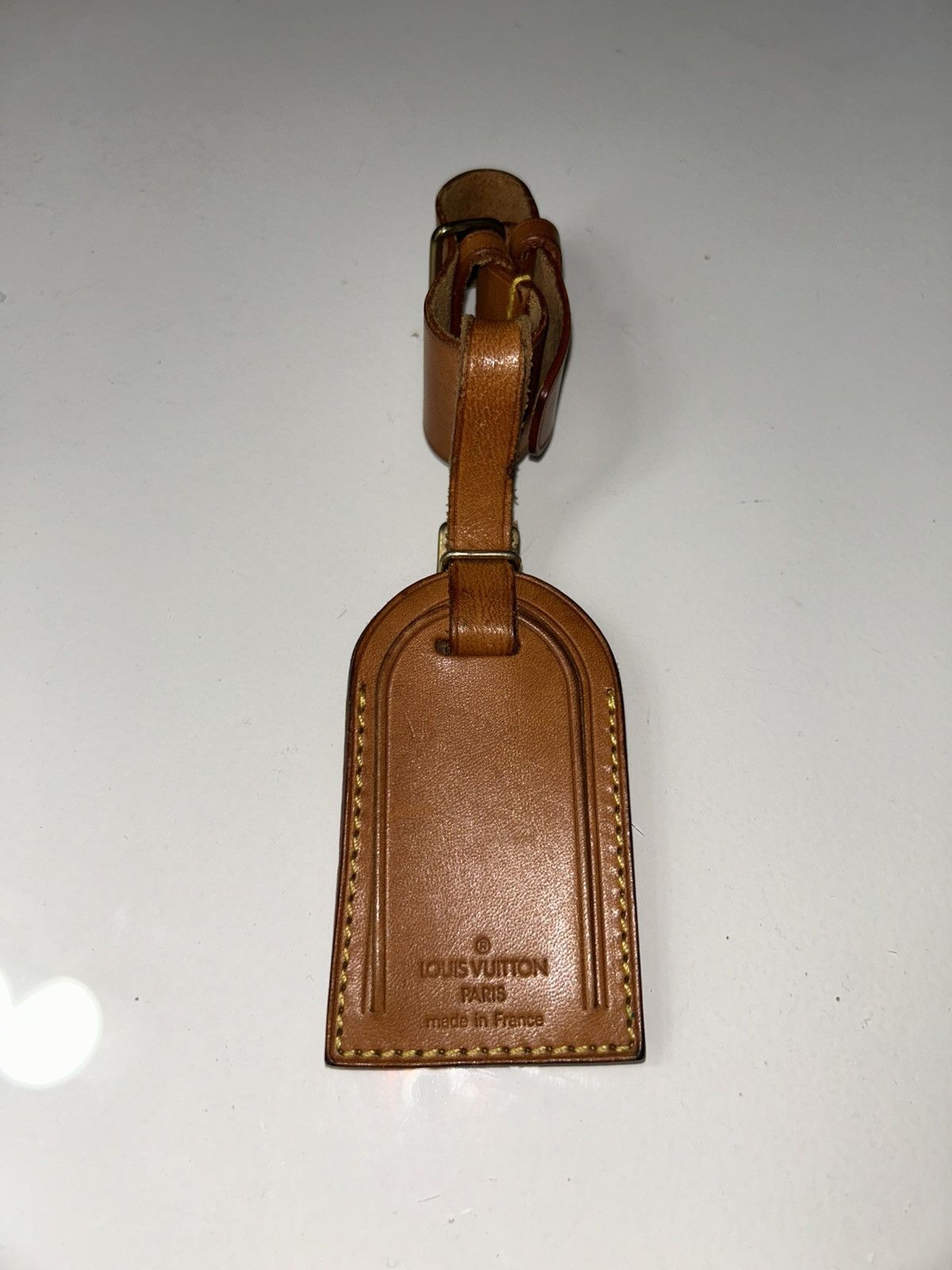 Louis Vuitton Louis Vuitton Vachetta Leather Luggage Tag Size ONE SIZE - 1 Thumbnail