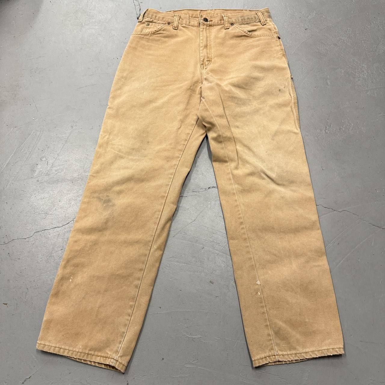 Dickies Vintage Dickies Red Patch Tan Carpenter Pants 34 x 32 Size US 34 / EU 50 - 3 Thumbnail