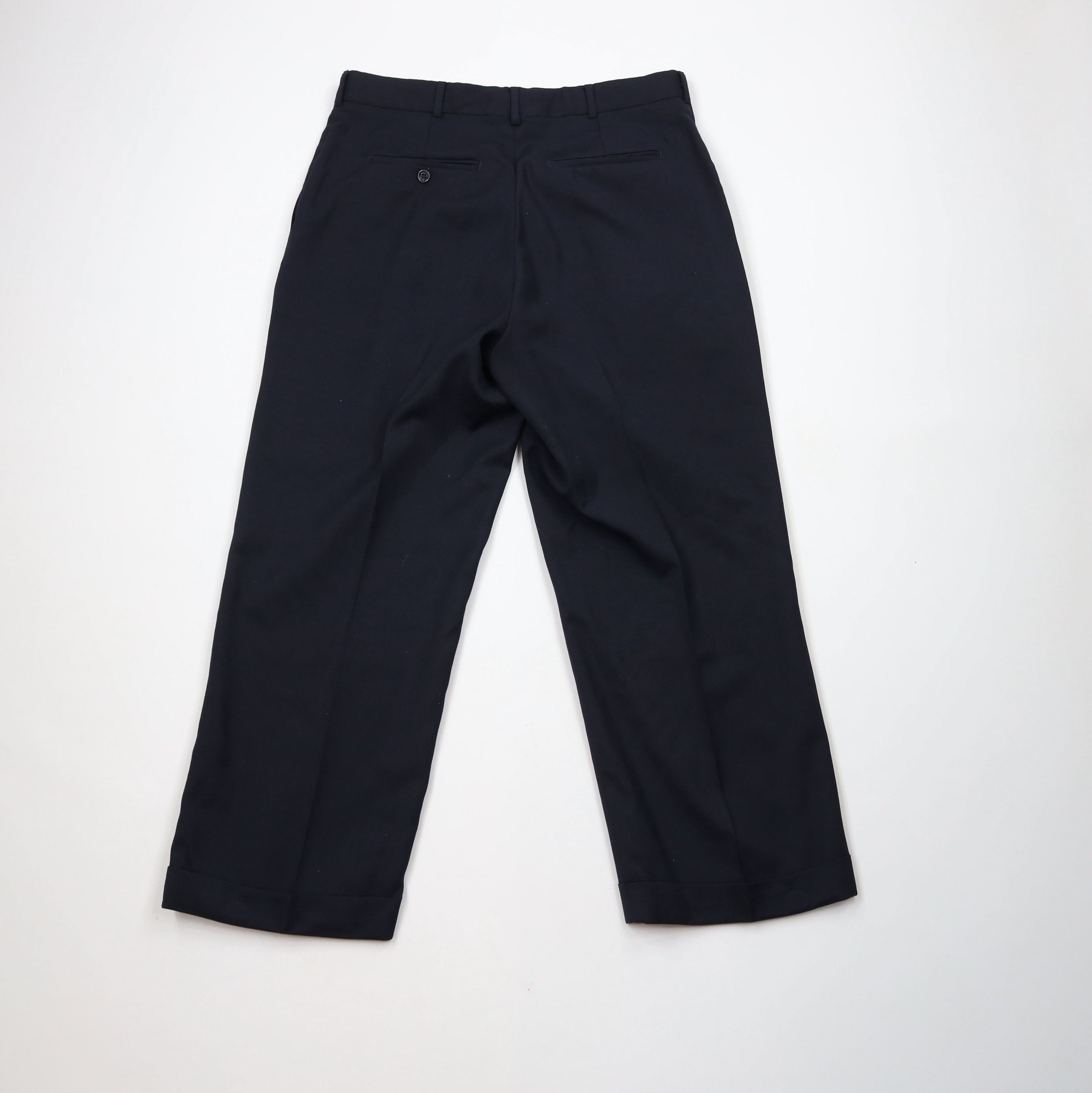 Vintage Vintage 90s Streetwear Herringbone Wool Wide Leg Chino Pants Size US 32 / EU 48 - 8 Thumbnail