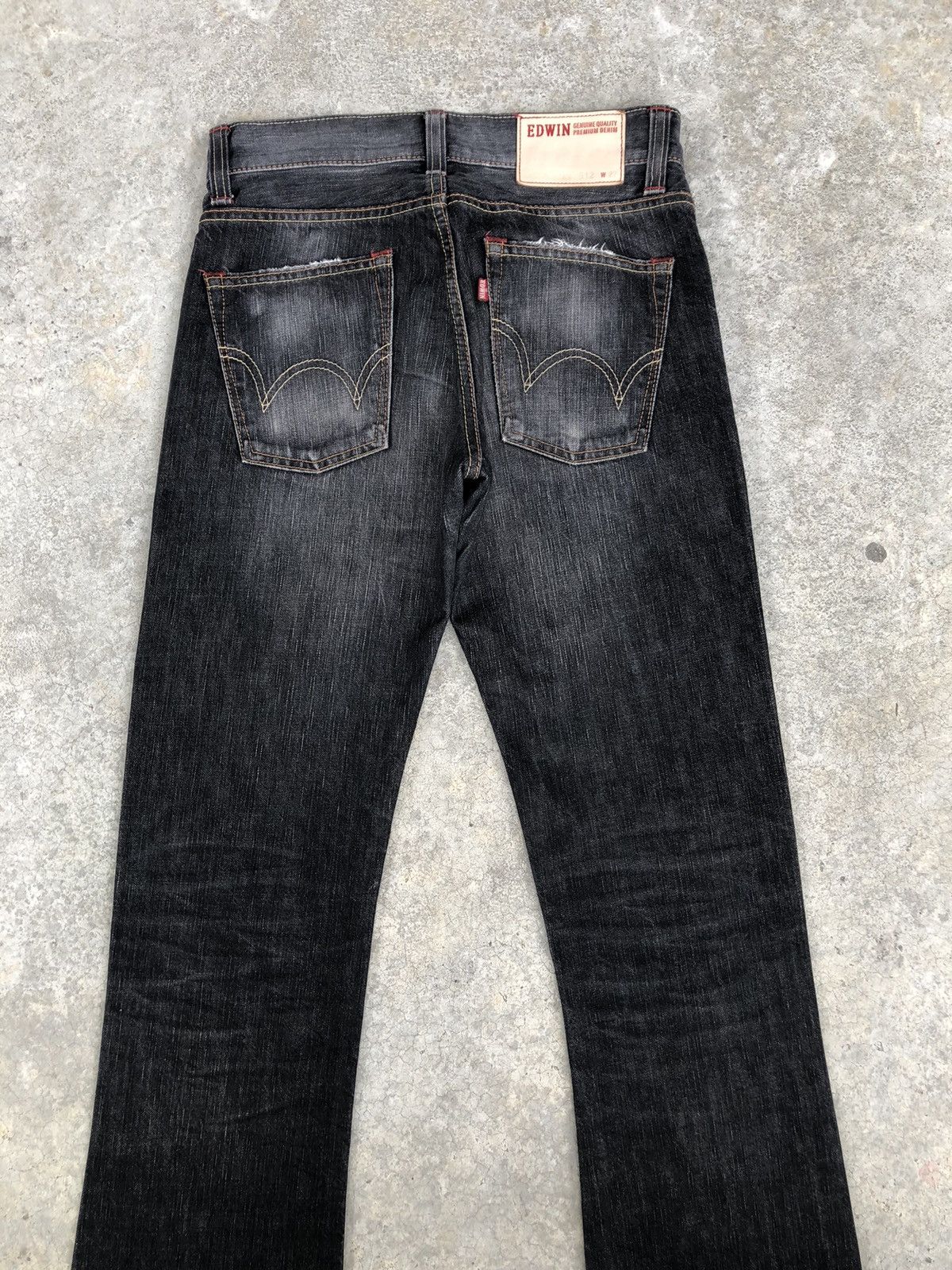 If Six Was Nine Japanese Edwin Flared Jeans Distressed Jeans 512 Size US 29 - 8 Thumbnail