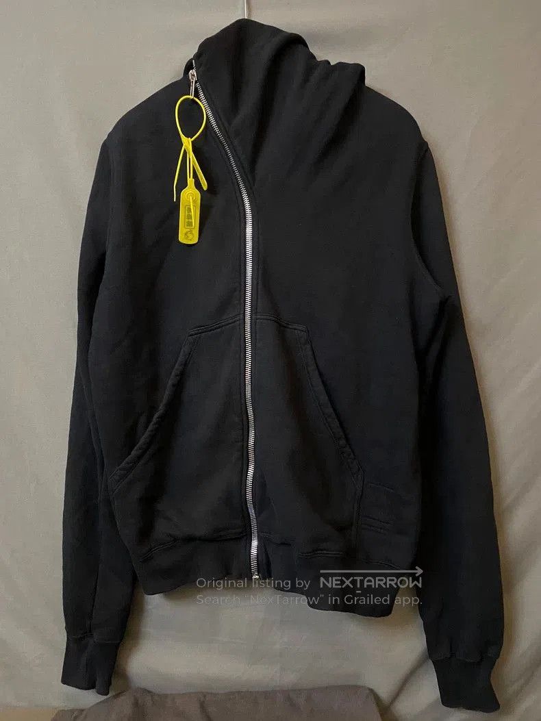 Rick Owens Rick Owens Black Hooded Zip Sweatshirt . Size US L / EU 52-54 / 3 - 1 Thumbnail