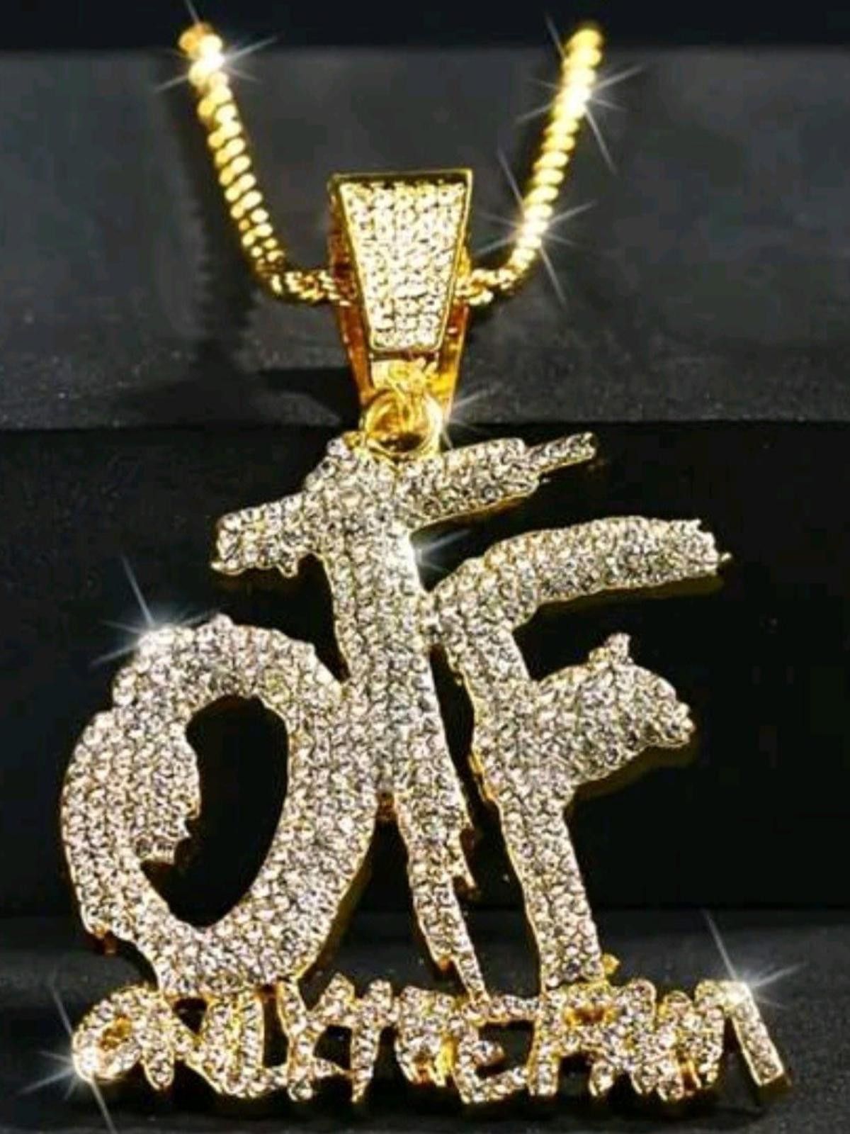 The Unbranded Brand OTF (Chain)-(Gold)-(Hip Hop)-(New)-(Zirconia)-$45.00 Size ONE SIZE - 1 Thumbnail