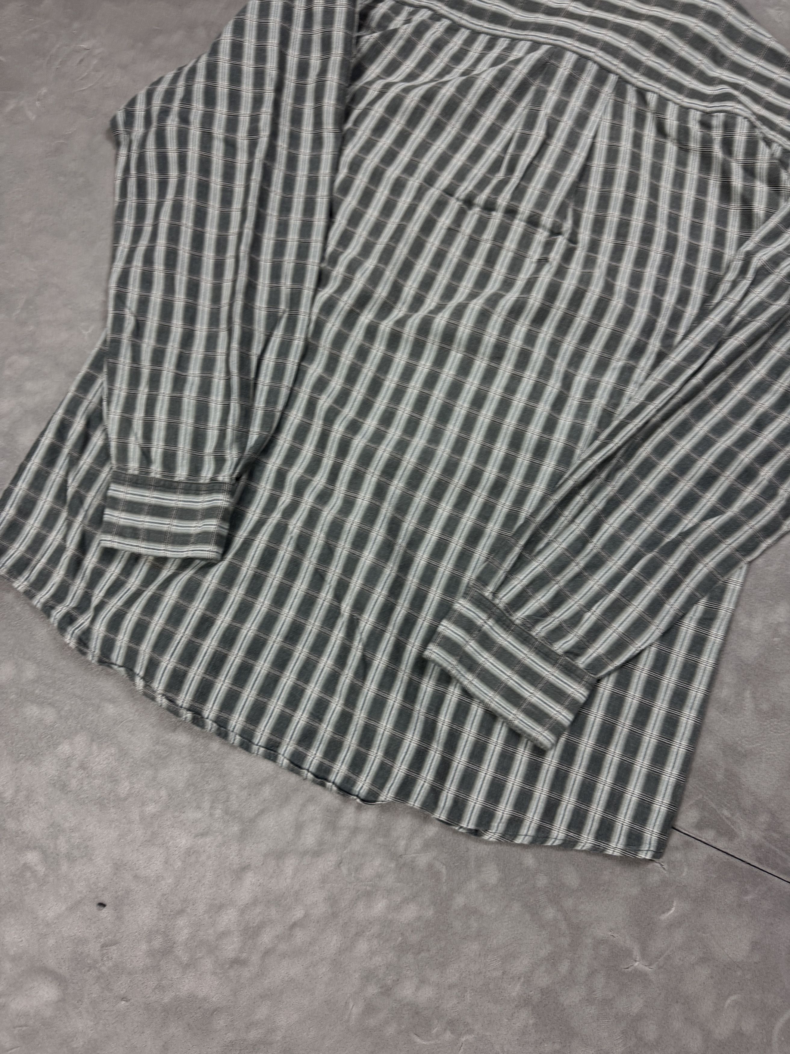 Camel × Vintage Vintage oversize striped shirt 90s 80s y2k boxy retro Size US L / EU 52-54 / 3 - 8 Thumbnail