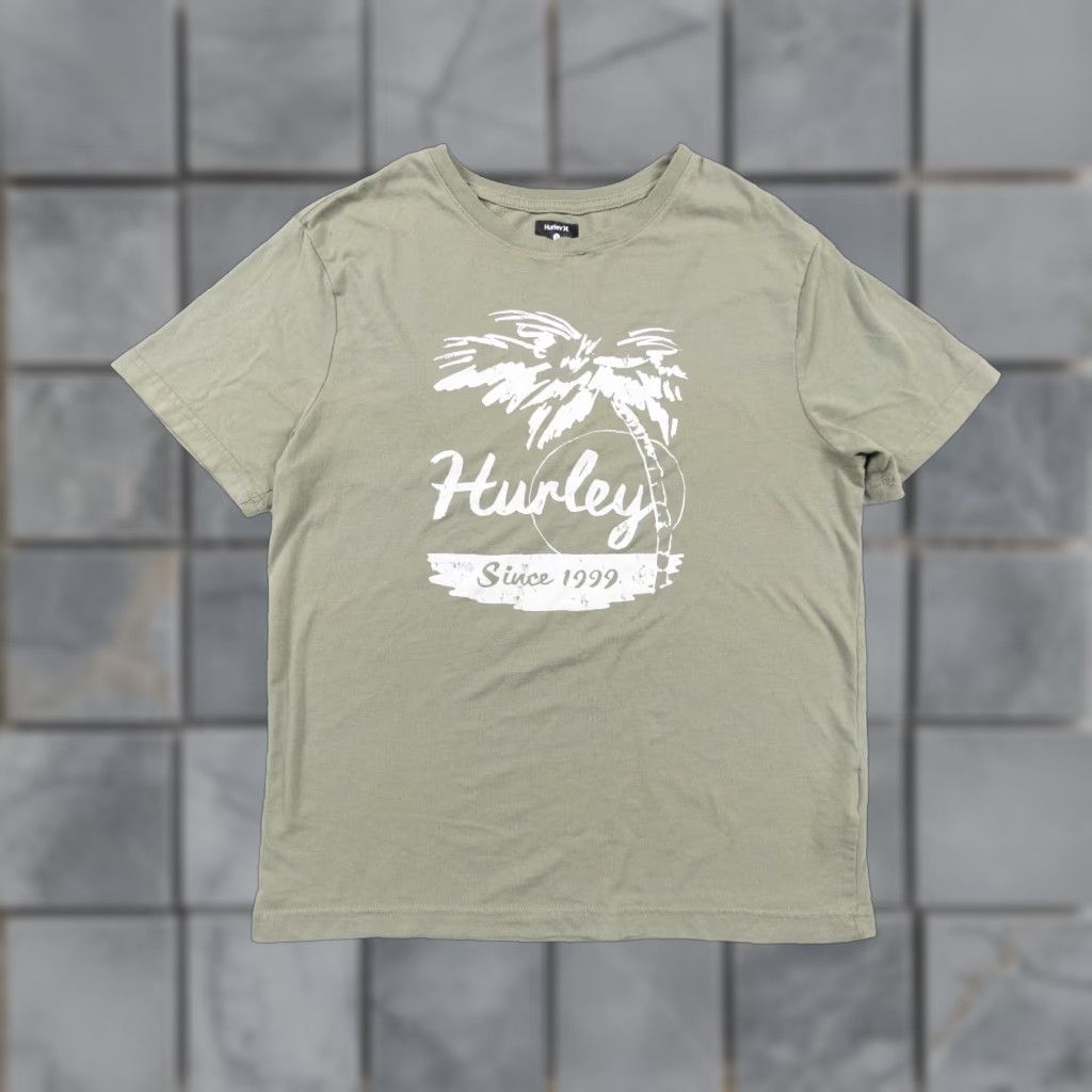 Hurley Hurley Men's Small Green Short Sleeve T-Shirt Brand Graphic Tee Surf Beach Casual All Seasons Button Size US S / EU 44-46 / 1 - 1 Thumbnail