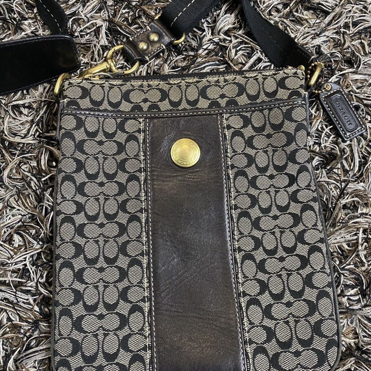 Coach Authentic Coach Monogram Small Crossover Bag Pocket Book Size ONE SIZE - 4 Thumbnail