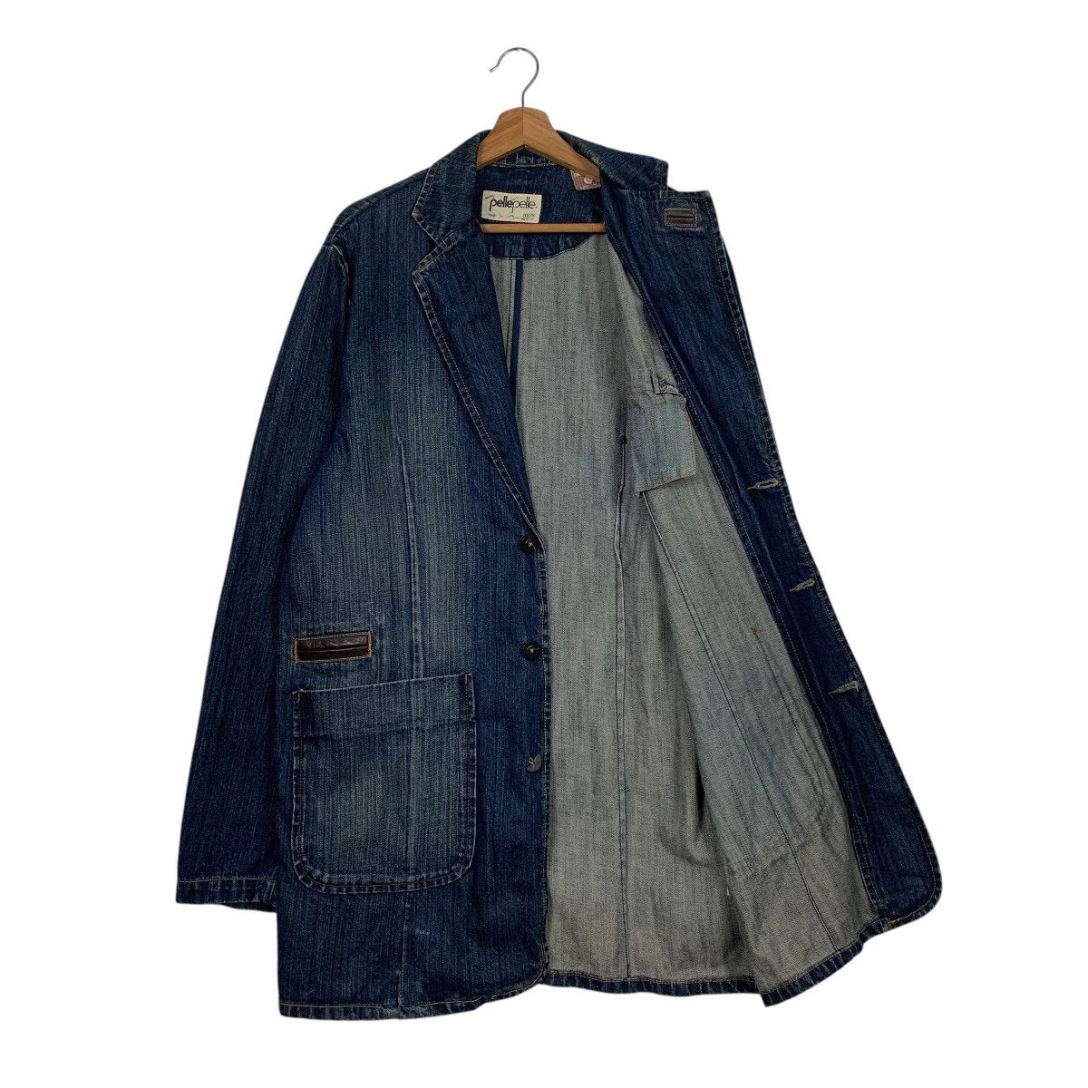 Marc Buchanan Pelle Pelle Marc Buchanan Denim Jacket Size US L / EU 52-54 / 3 - 9 Thumbnail