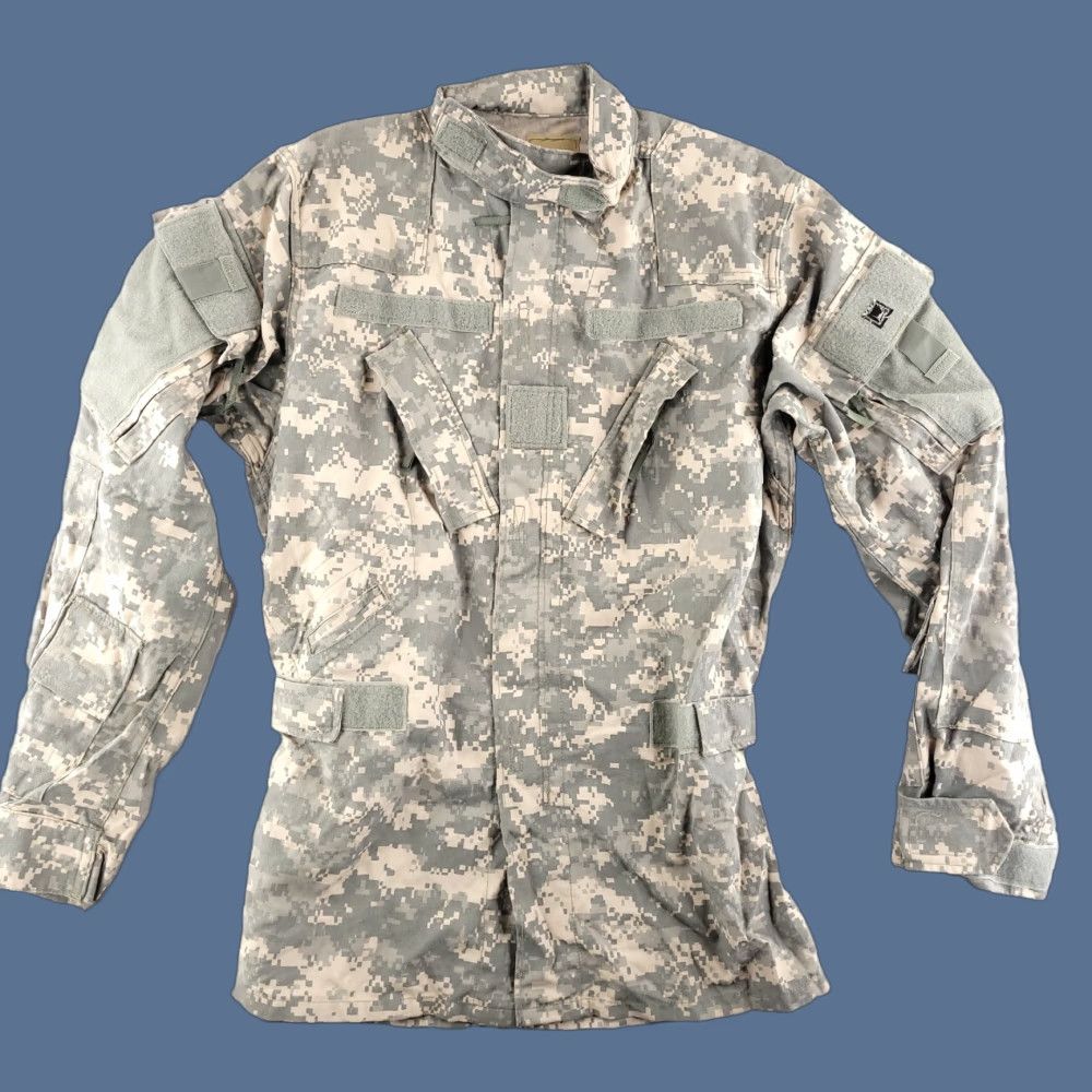 Vintage Military Aircrew Combat Flight Shirt Camo Men's Small Digital Camouflage Size US S / EU 44-46 / 1 - 1 Thumbnail