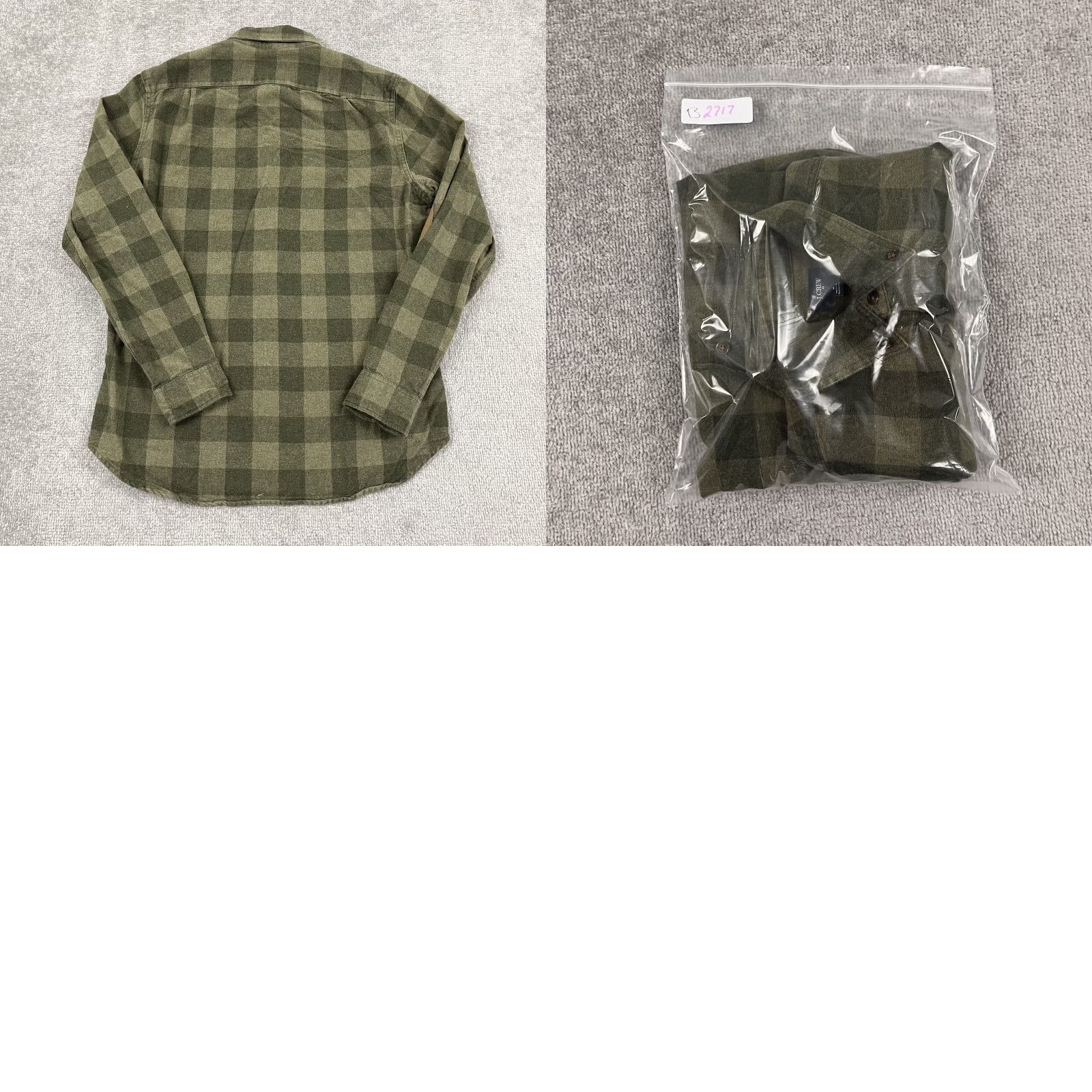 J.Crew J. Crew Shirt Men Medium Green Plaid Rugged Flannel Elbow Pad Button Down Hiking Size US M / EU 48-50 / 2 - 8 Thumbnail