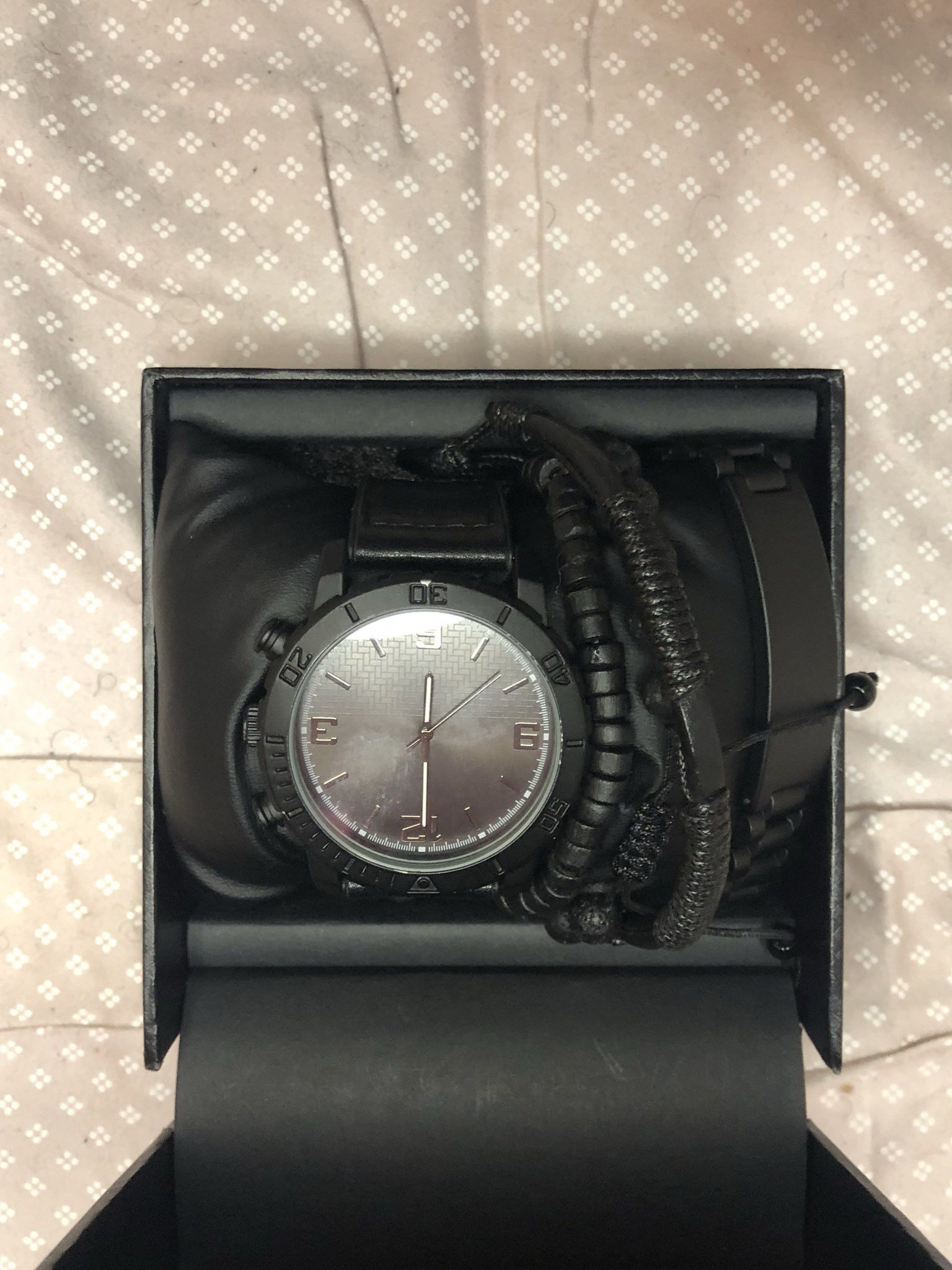 Other Black Watch Set with Bracelets needs battery Size ONE SIZE - 2 Thumbnail