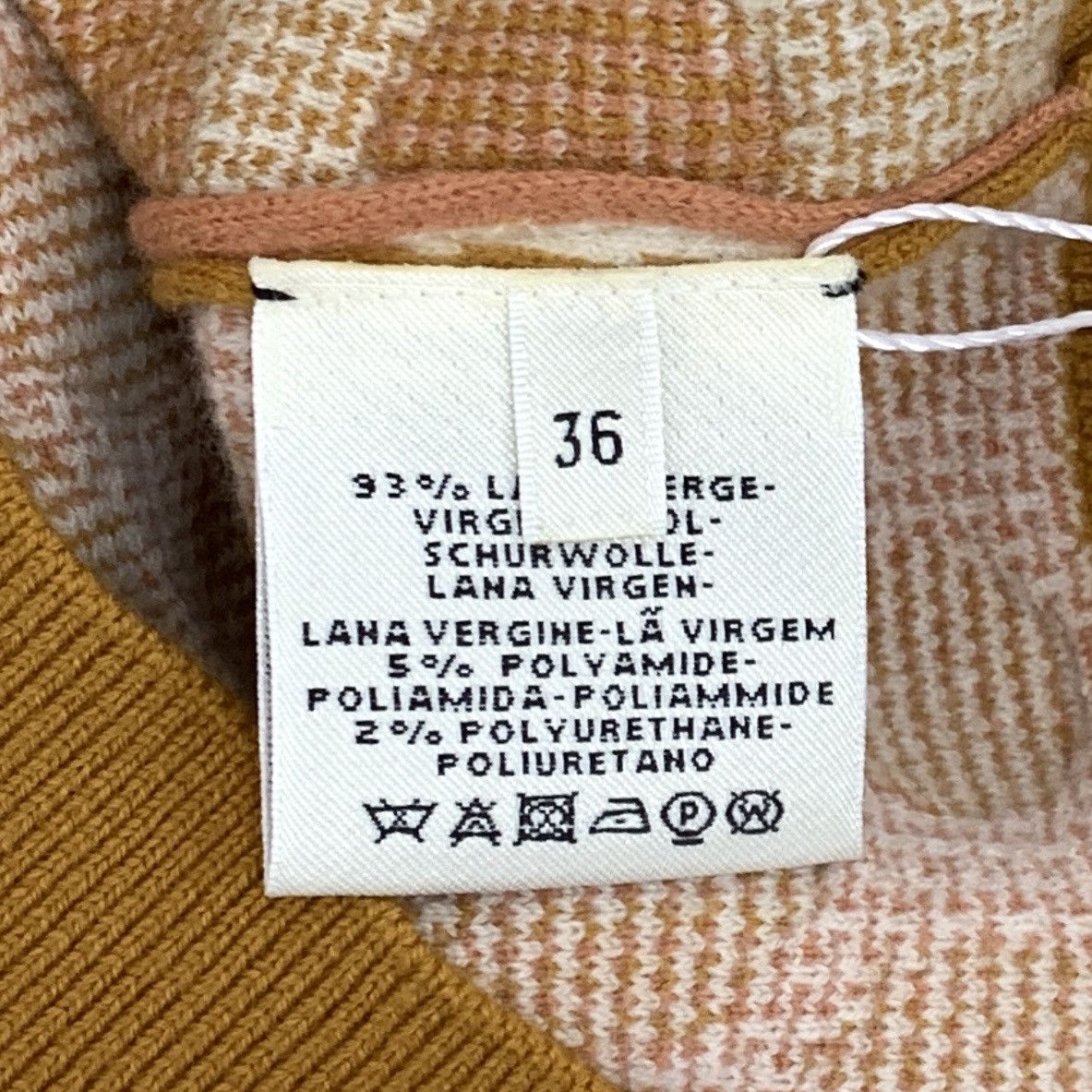 Hermes Hermes Brown Wool Long Sleeve Knit Sweater K26WX Size S / US 4 / IT 40 - 6 Thumbnail