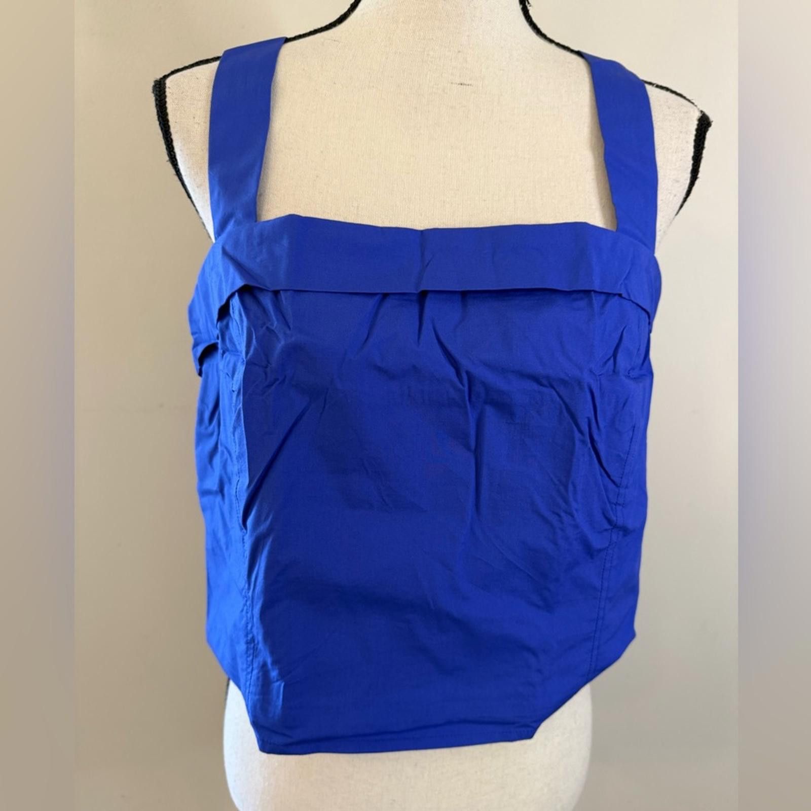 Other Banana Republic Factory blue crop top ruched back SZ XL Size XL / US 12-14 / IT 48-50 - 1 Thumbnail