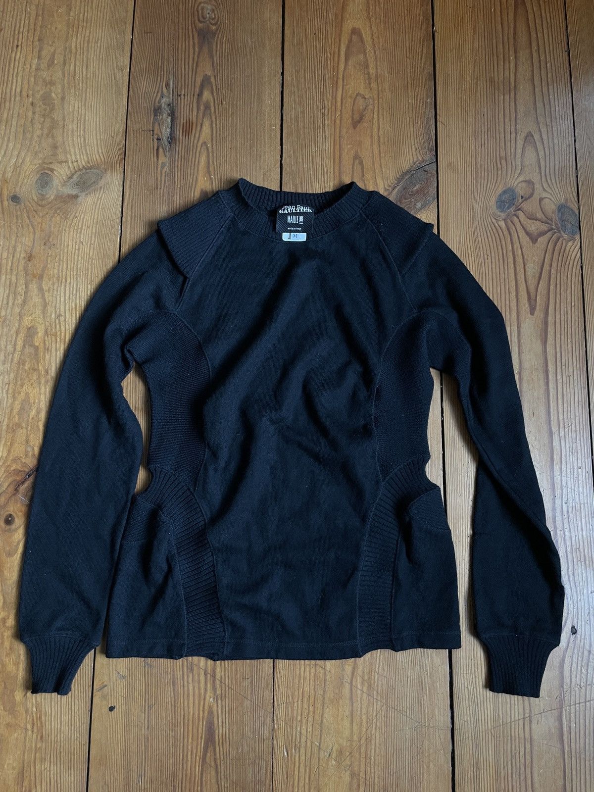Jean Paul Gaultier 2000s JEAN PAUL GAULTIER reconstructed KNIT SWEATER Size US XS / EU 42 / 0 - 1 Thumbnail