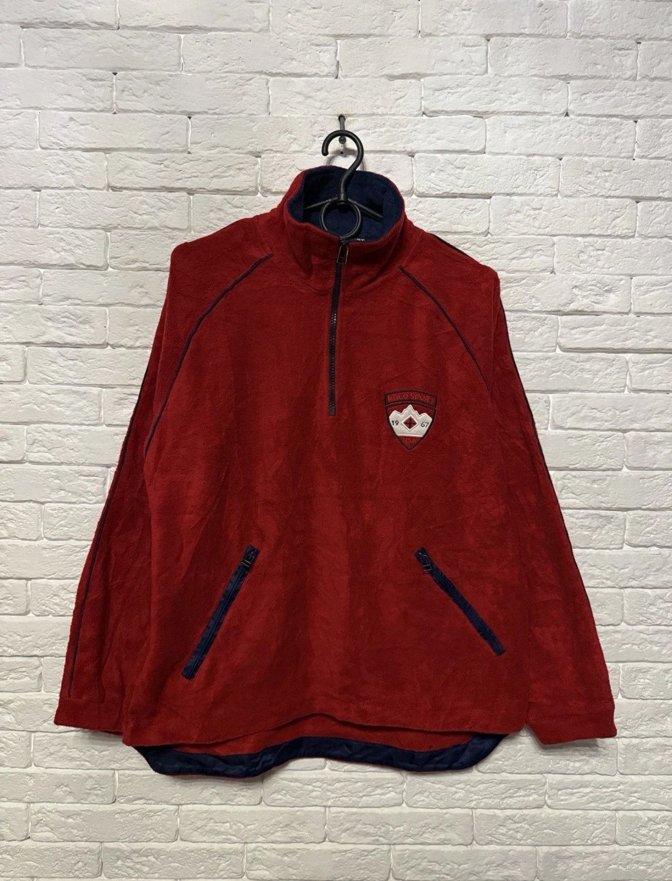 Vintage Fleece Polo Sport Ralph Lauren USA 1/3 Zip