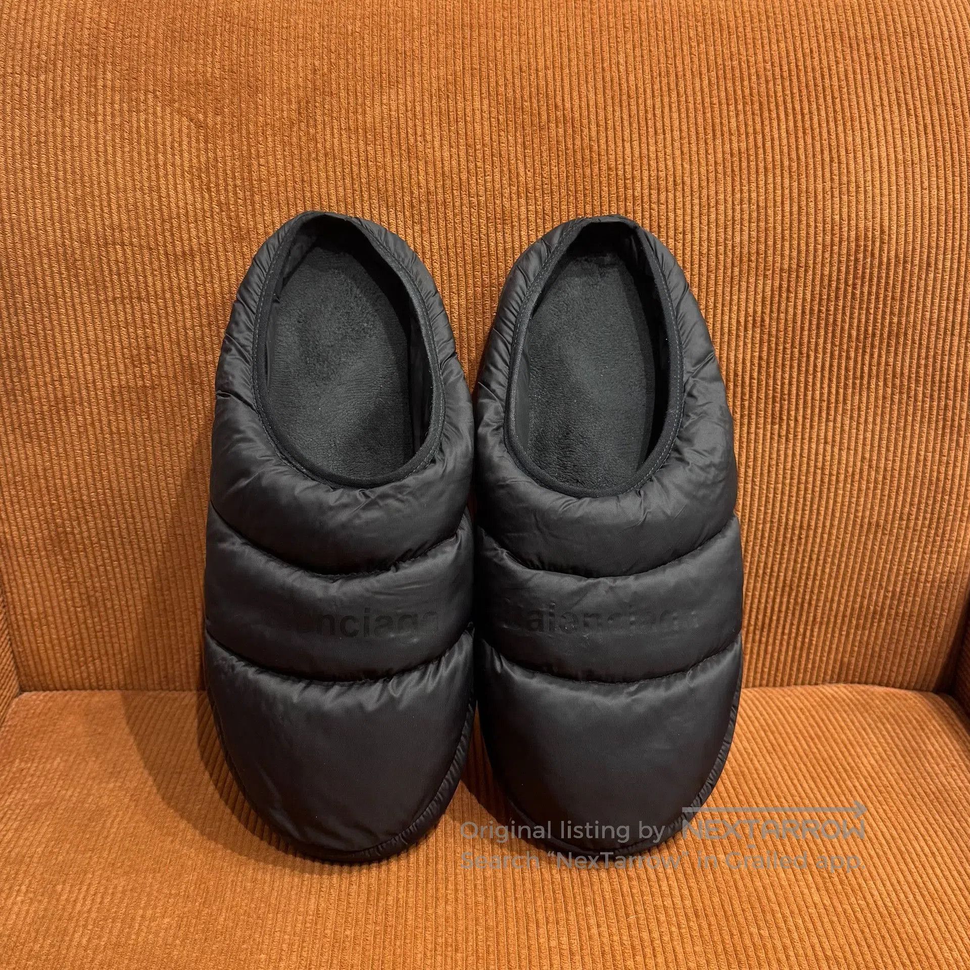 Balenciaga Balenciaga 25SS Alaska Wool Logo Slippers Men. Size US 10 / EU 43 - 2 Thumbnail