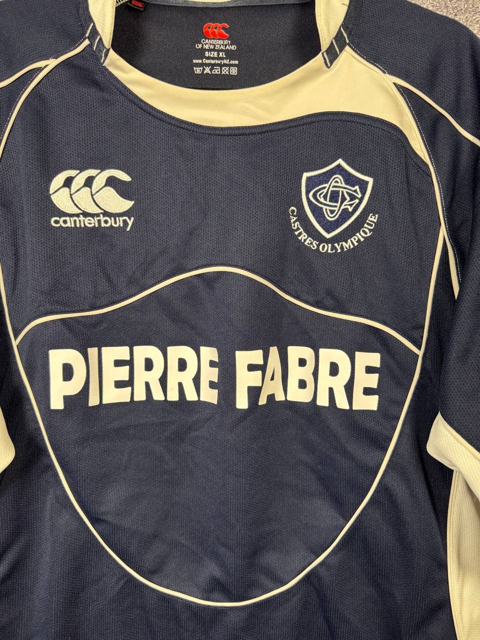 Canterbury of New Zealand Canterbury Castres Olympique Pro Rugby Home Jersey Men's Size US XL / EU 56 / 4 - 5 Thumbnail
