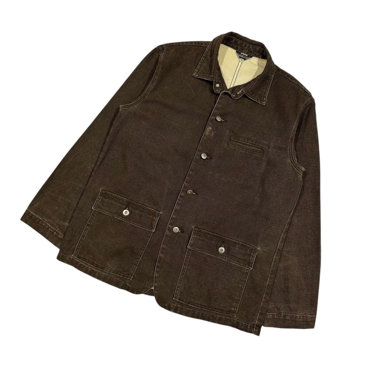 If Six Was Nine Vtg🔥Amore Puro Canvas Brown Chore Workers Jacket Size US M / EU 48-50 / 2 - 7 Thumbnail