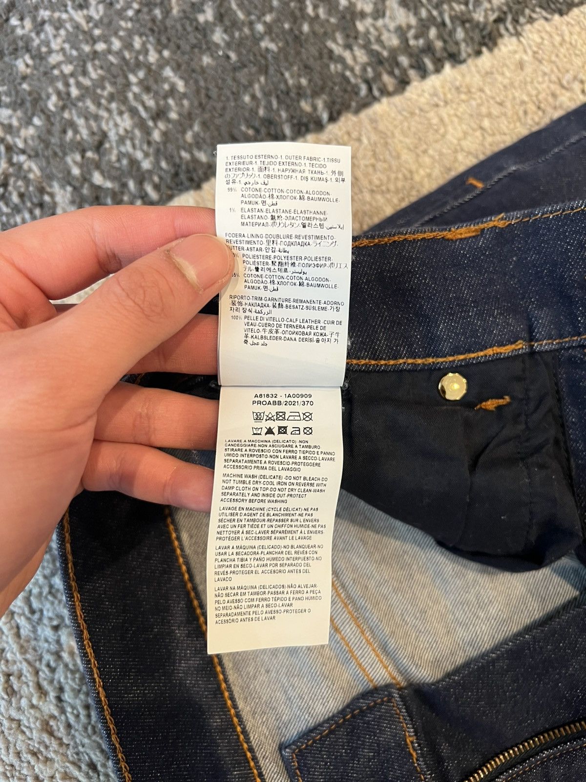 Versace Versace Mens Jeans Blue Wash Taylor Fit Size US 31 - 13 Thumbnail