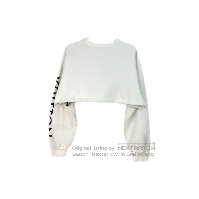 Louis Vuitton Louis Vuitton White classic logo cropped sweatshirt Size M / US 6-8 / IT 42-44 - 2 Thumbnail