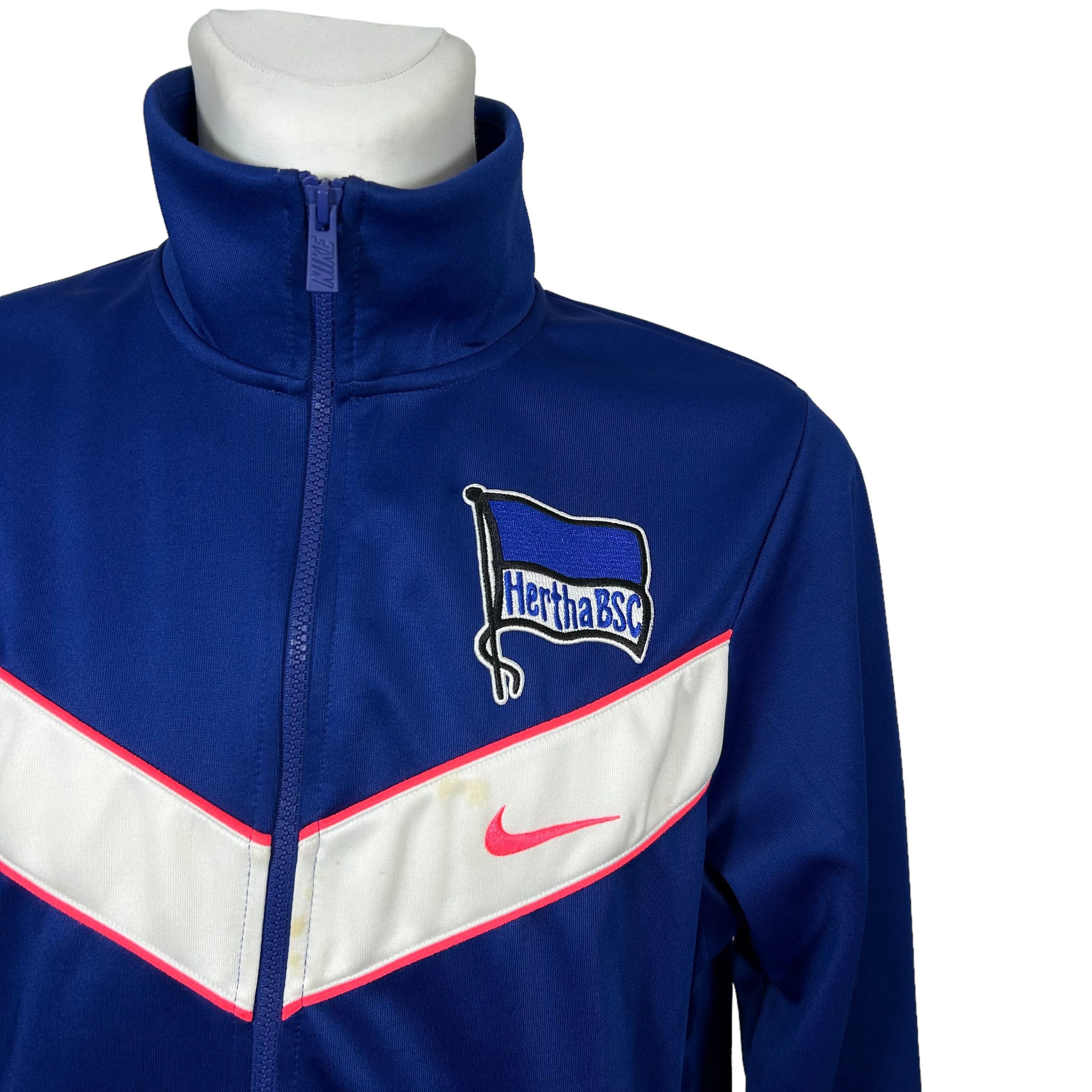 Nike Nike Hertha BSC Berlin Blue Zip Track Jacket Men's Size L Size US L / EU 52-54 / 3 - 3 Thumbnail