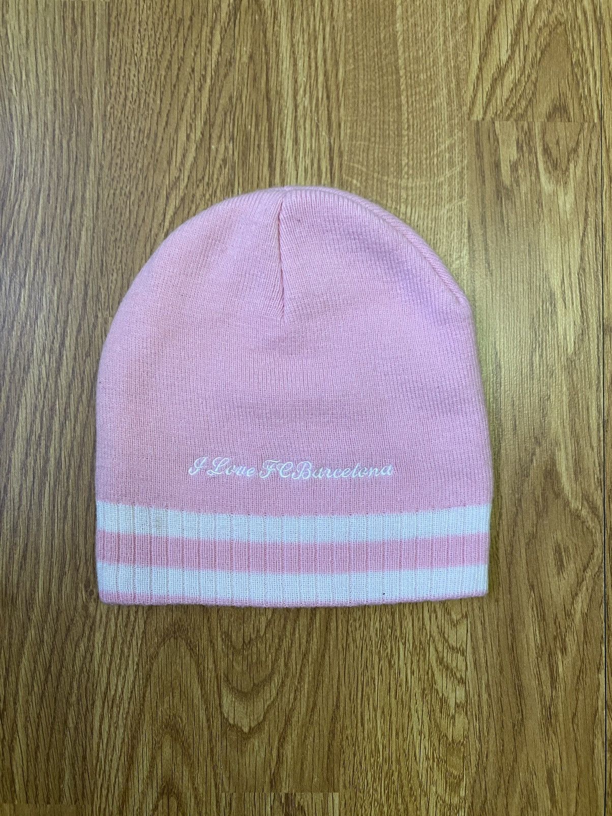 Vintage FC BARCELONA CLASSIC SOCCER VINTAGE BEANIE HAT Size ONE SIZE - 3 Thumbnail