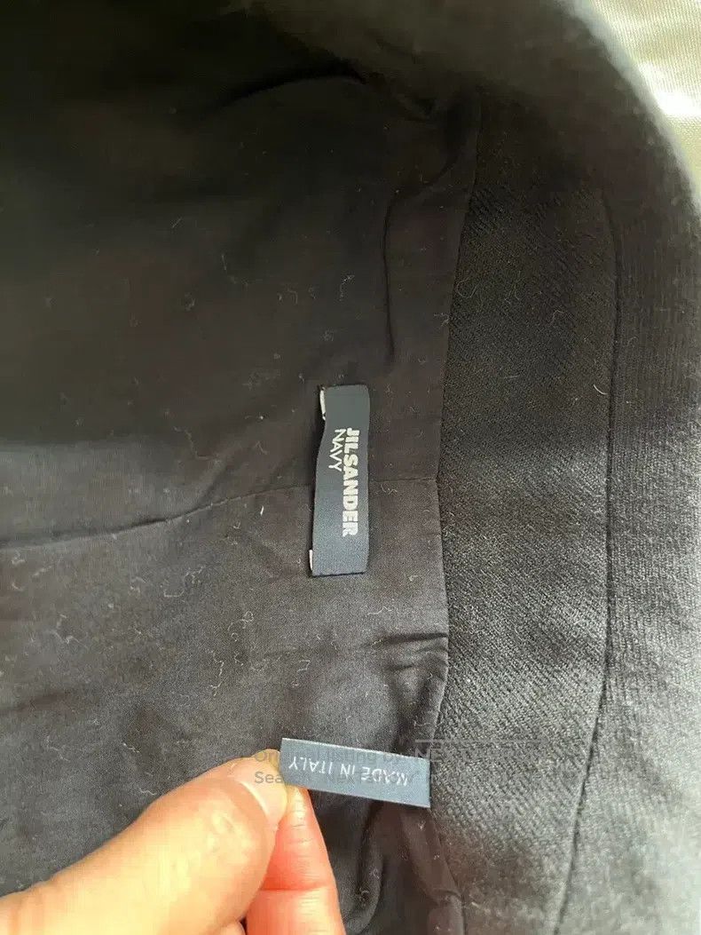Jil Sander Jil Sander Navy Blue Black Double-breasted Suit Jacket Size 36S - 4 Thumbnail