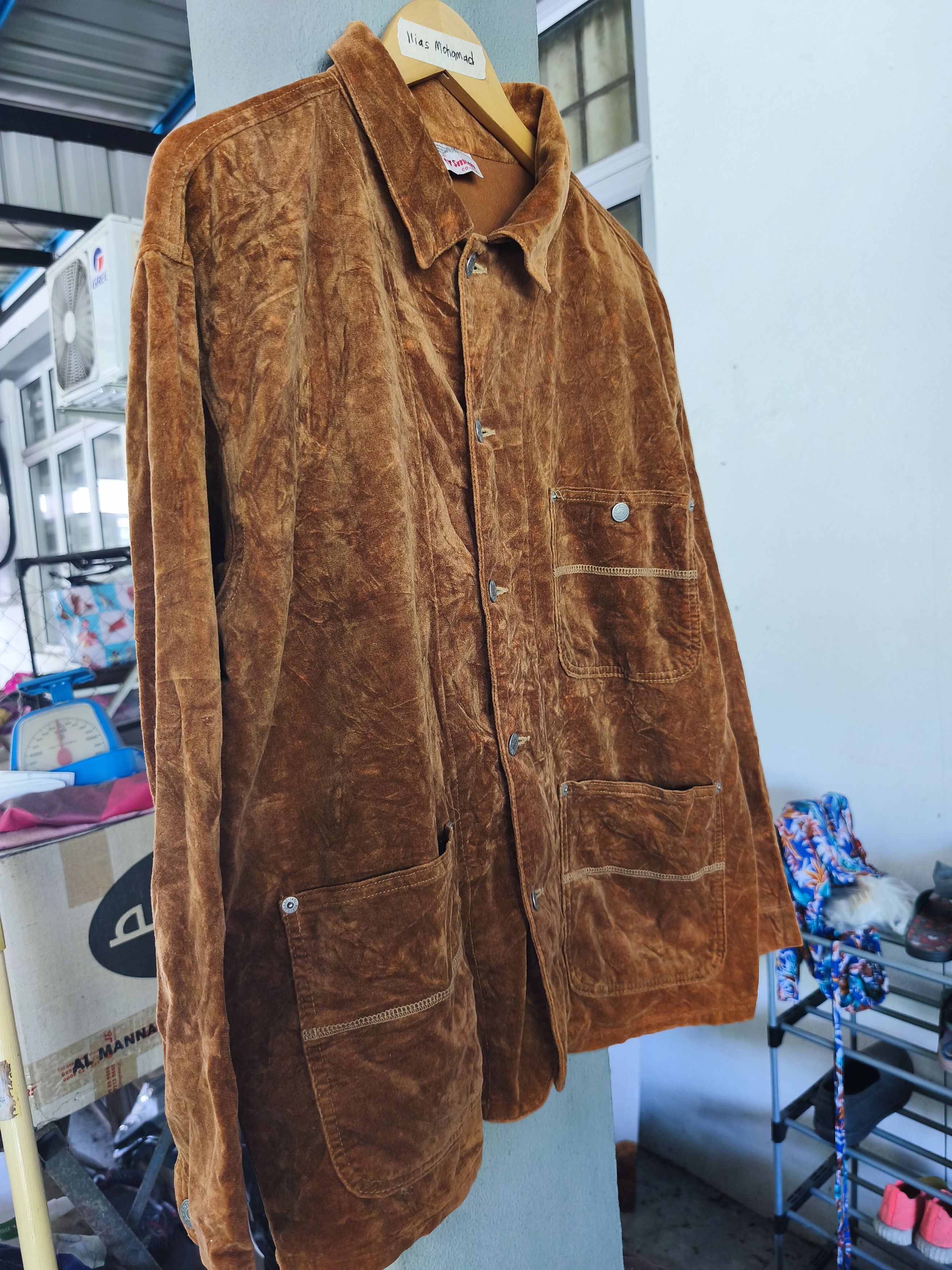 Japanese Brand Betty smith brown velvet chore jacket Size US M / EU 48-50 / 2 - 3 Thumbnail